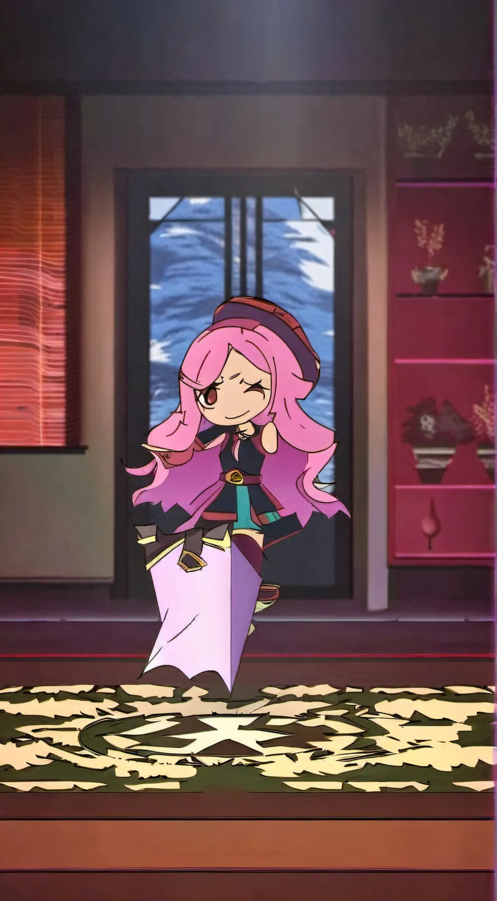 ai character: cat uwu background