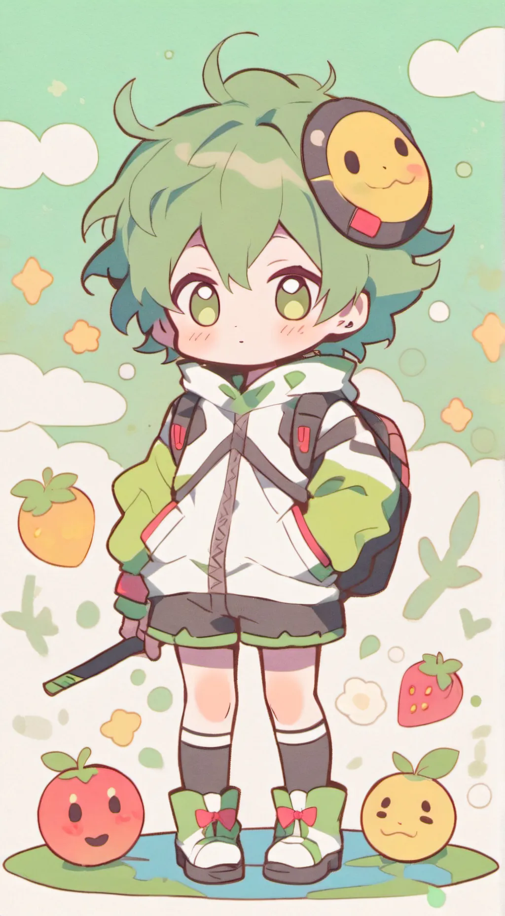 ai character: todobakudeku  background