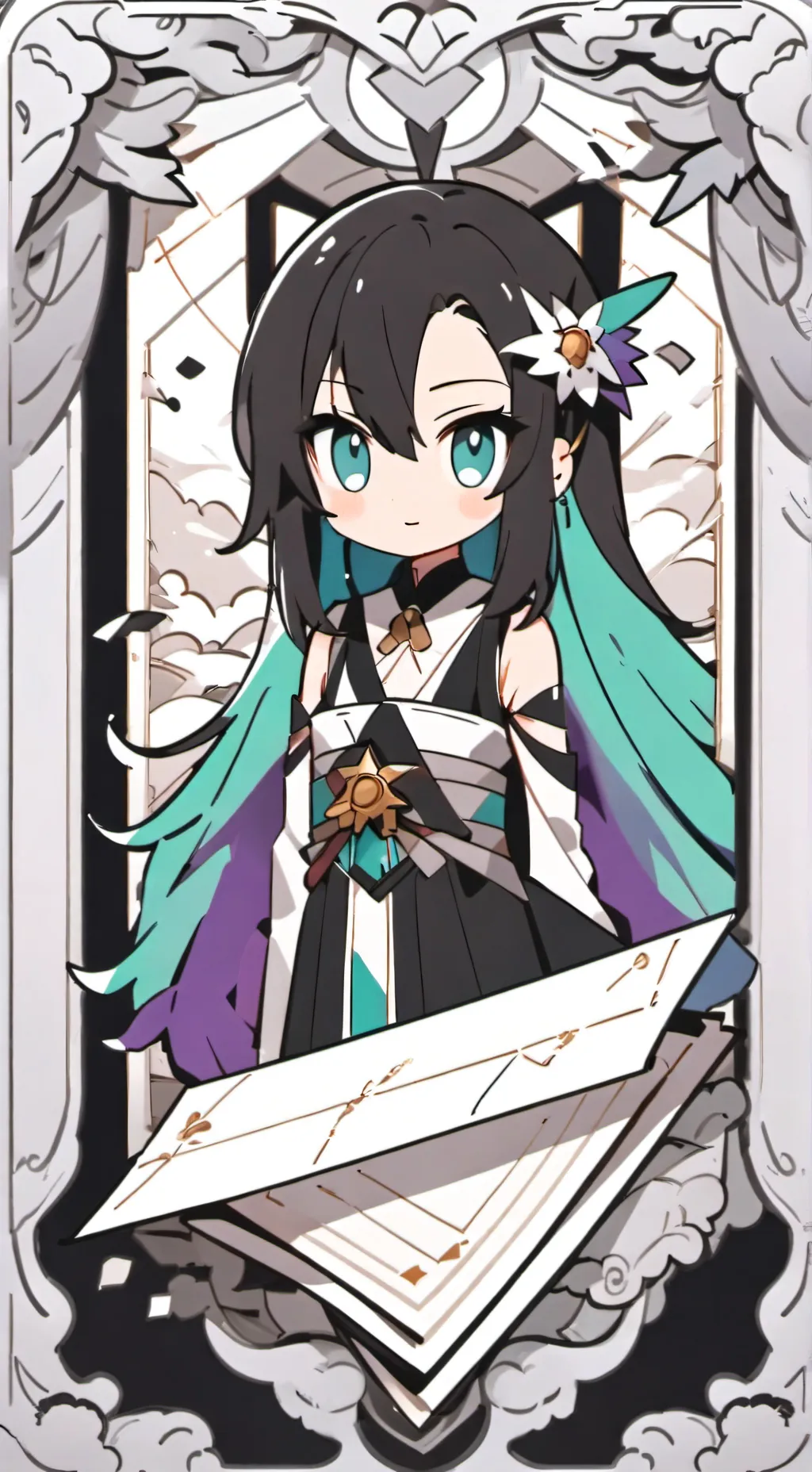 ai character: Used child background