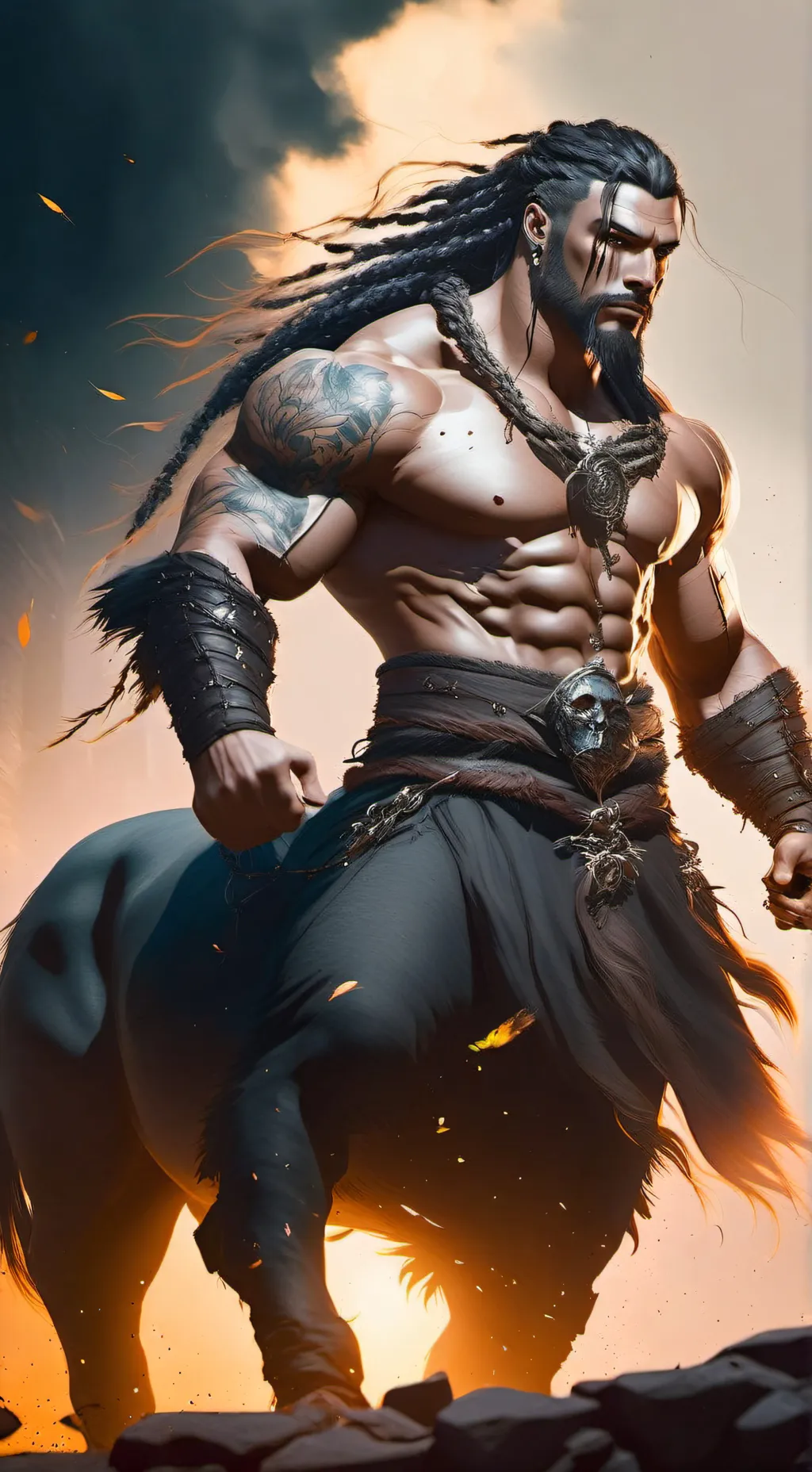 ai character: Riven Stoneheart background