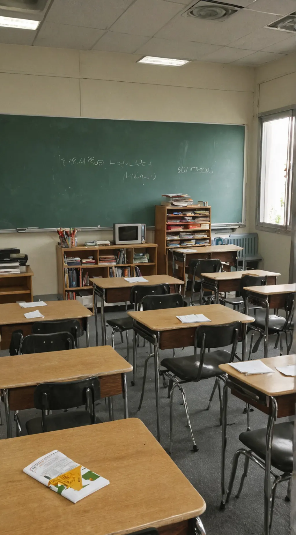 ai character: Classroom  background