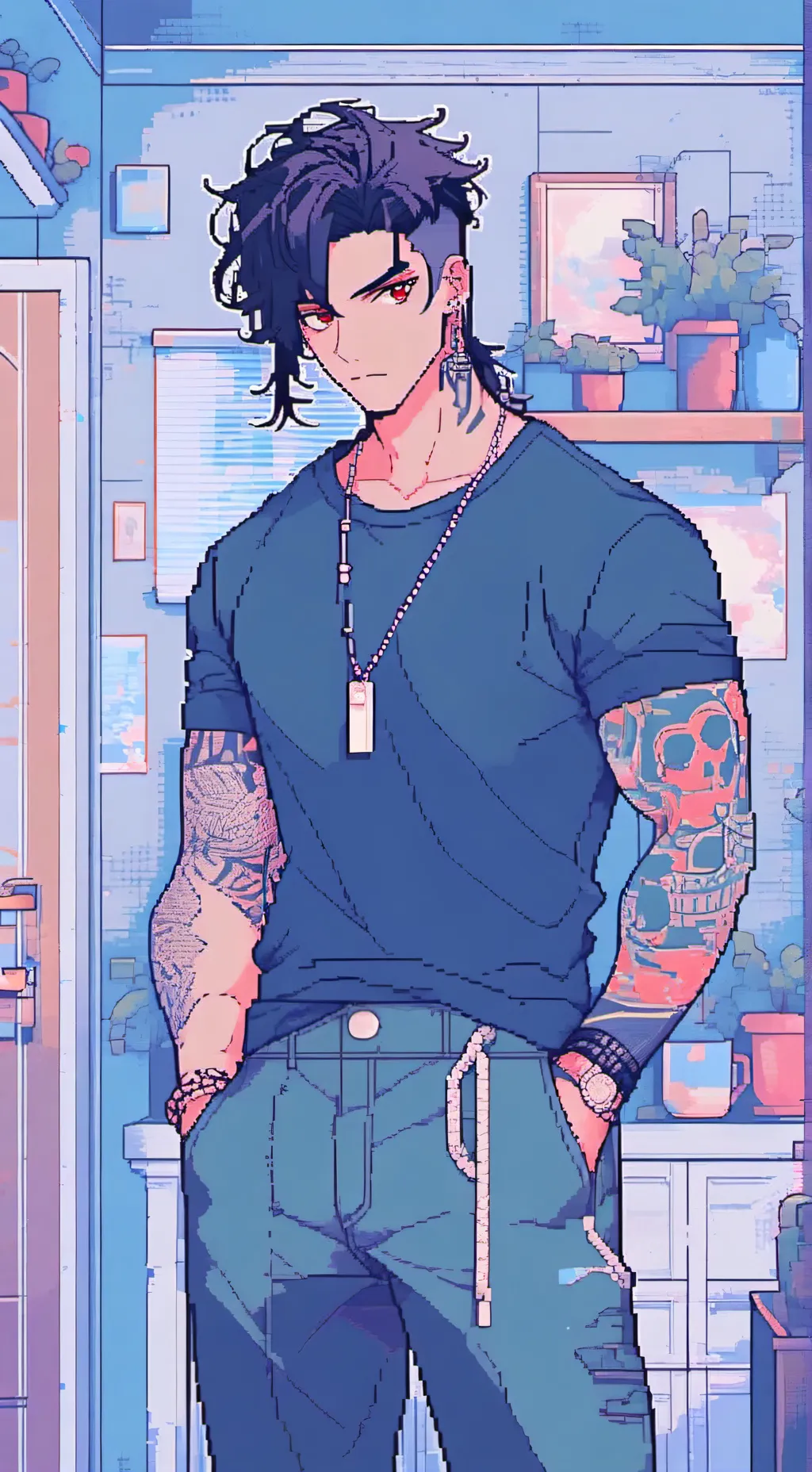 ai character: 👾Hansel👾 background