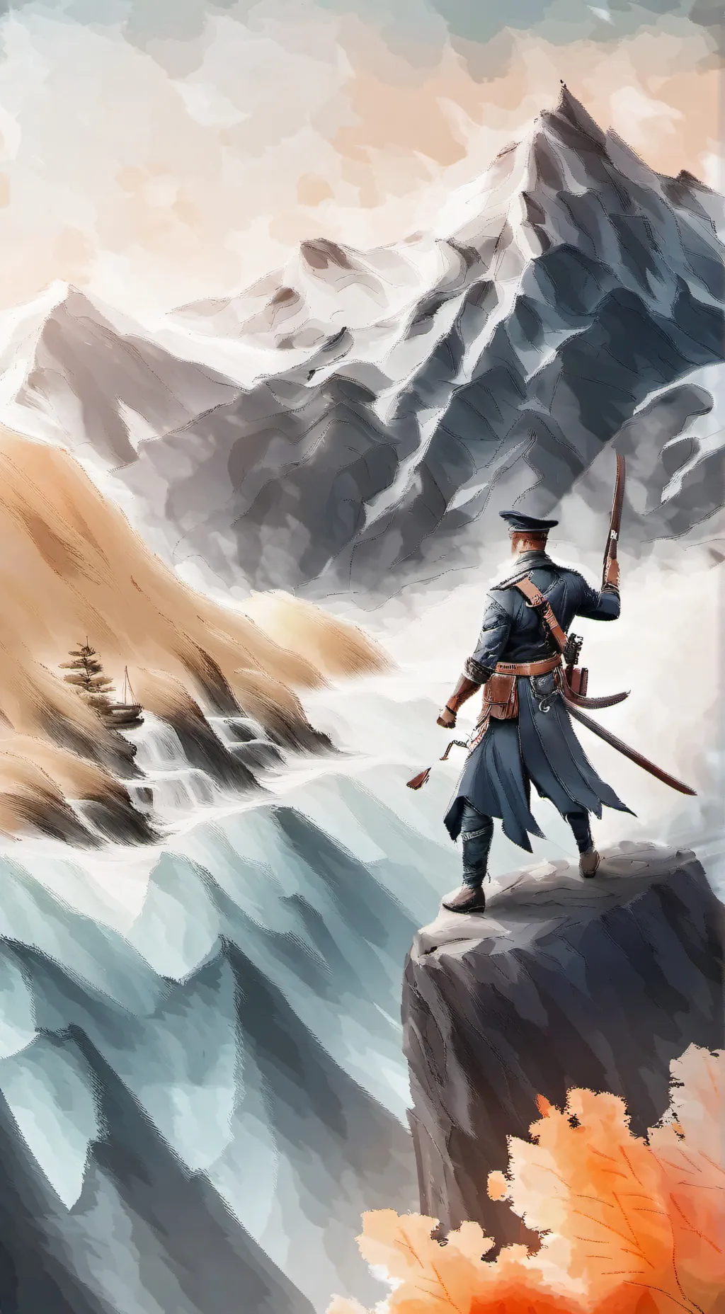 ai character: 🥀captain darling🌹 background