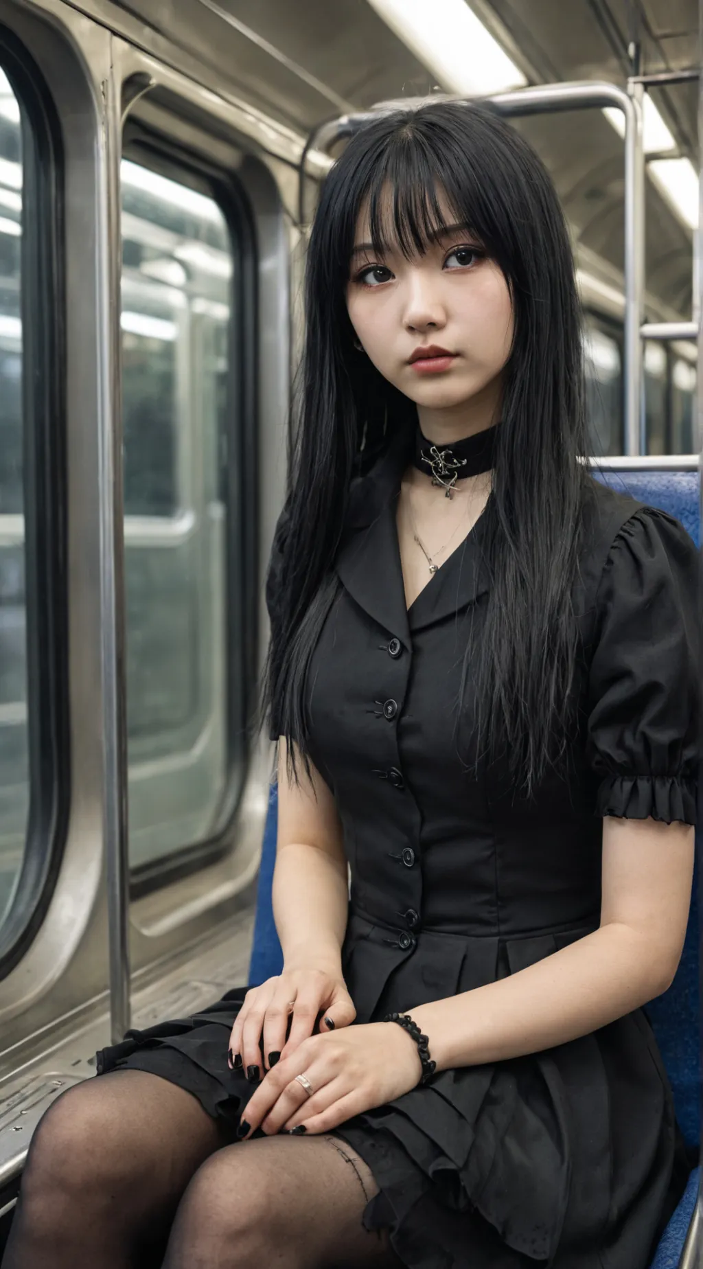 Talkie AI - Chat with girl in a train