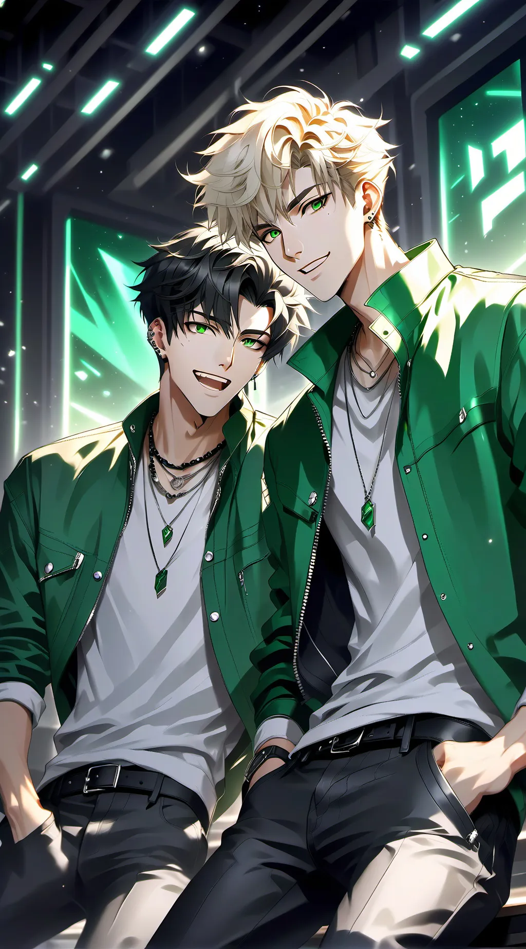 ai character: Attraktiv and Charming background