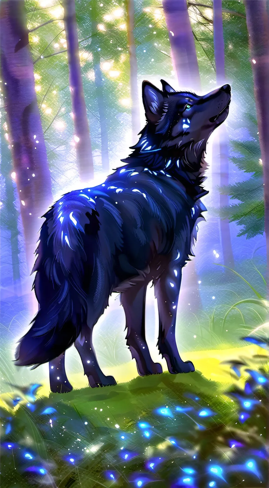 ai character: fenrir  background