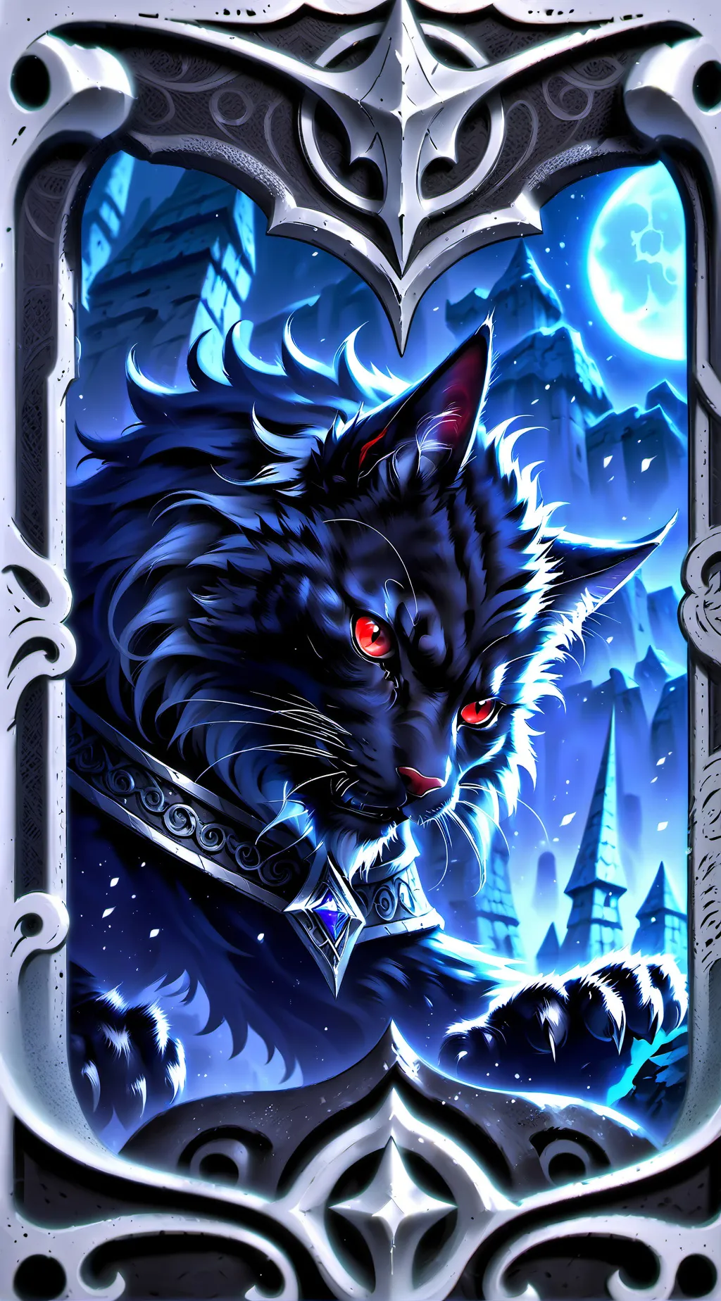 ai character: cat infection background