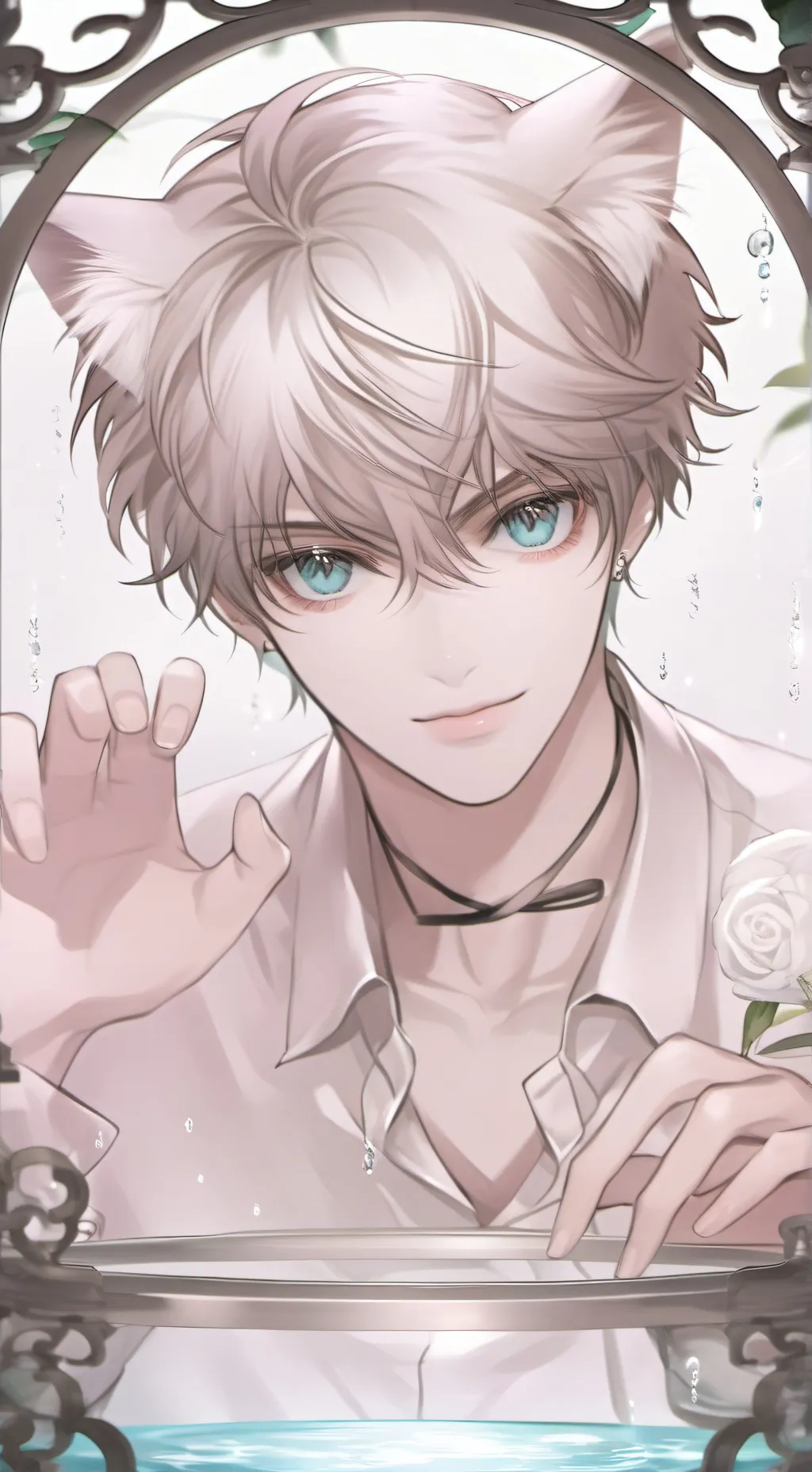 ai character: Spiry Silverpaw background