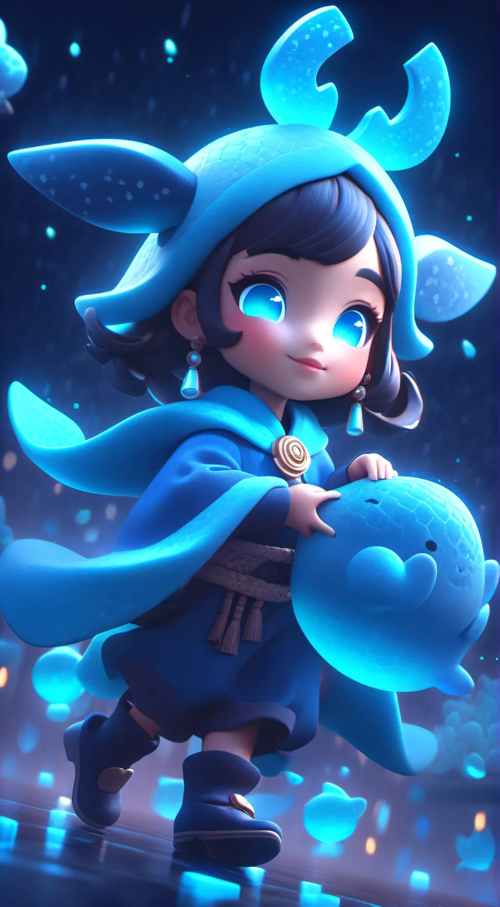 ai character: Bunny X background