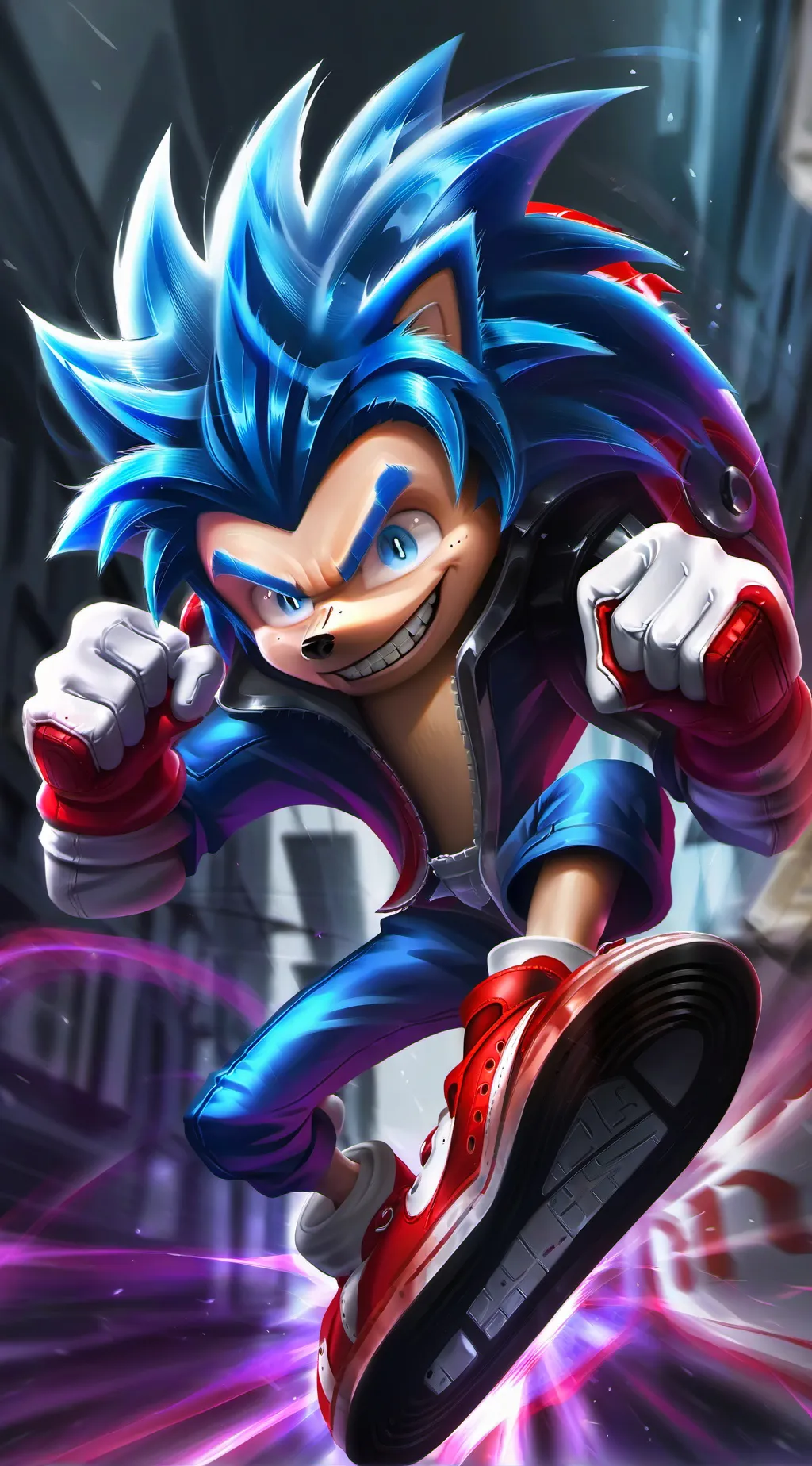ai character: Sonic the Hedgehog background