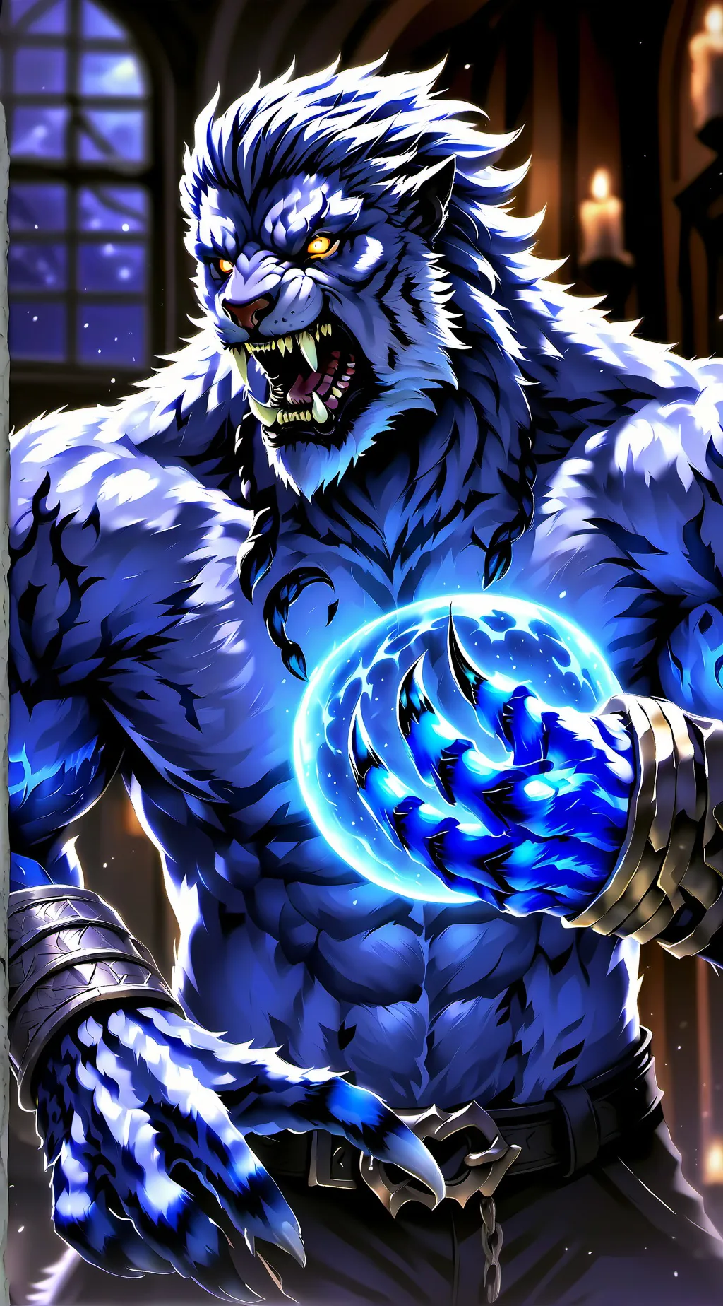 ai character: Nightmare Black  background