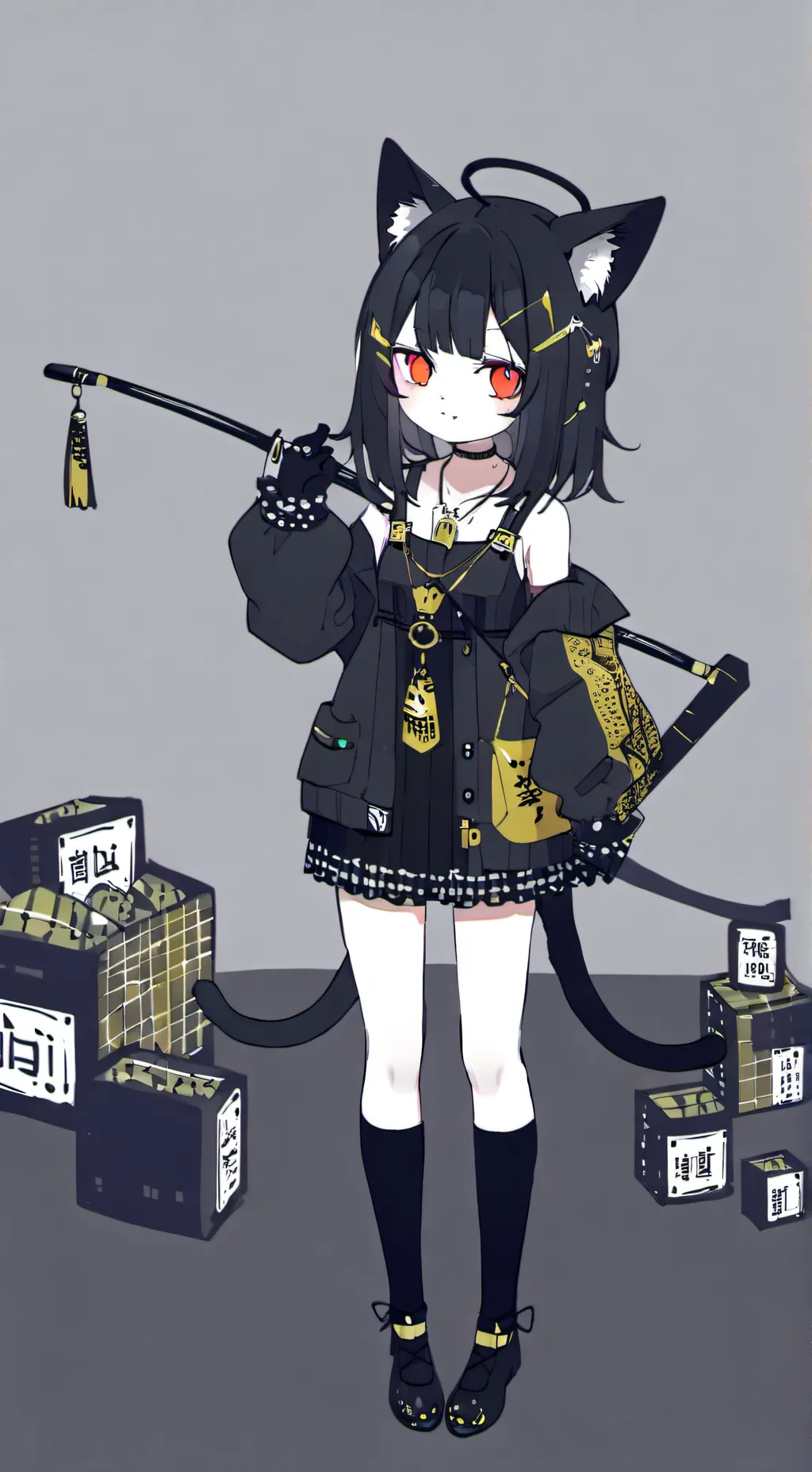 ai character: 𖦹 background