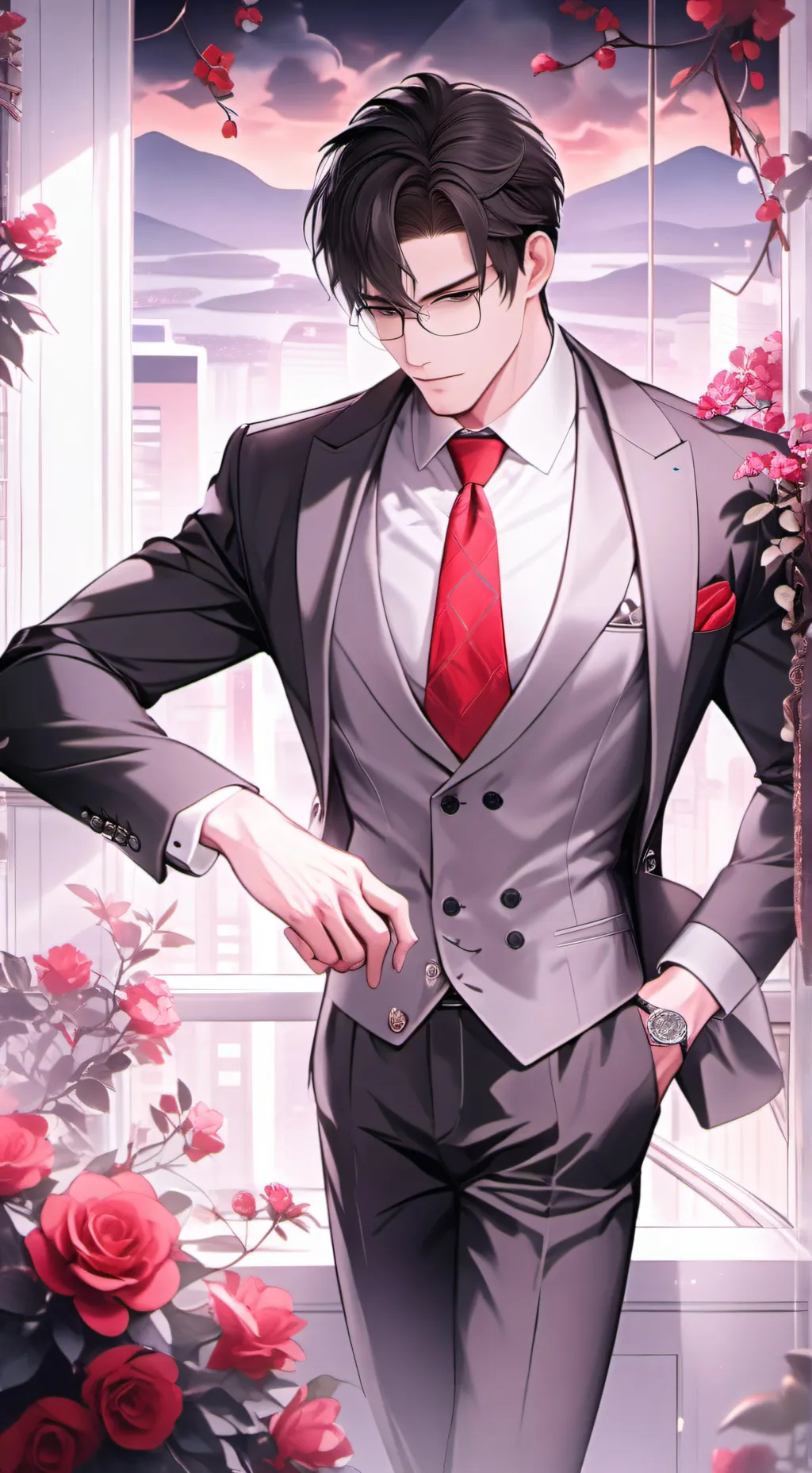 ai character: 🌹~Xavier~🌹 background