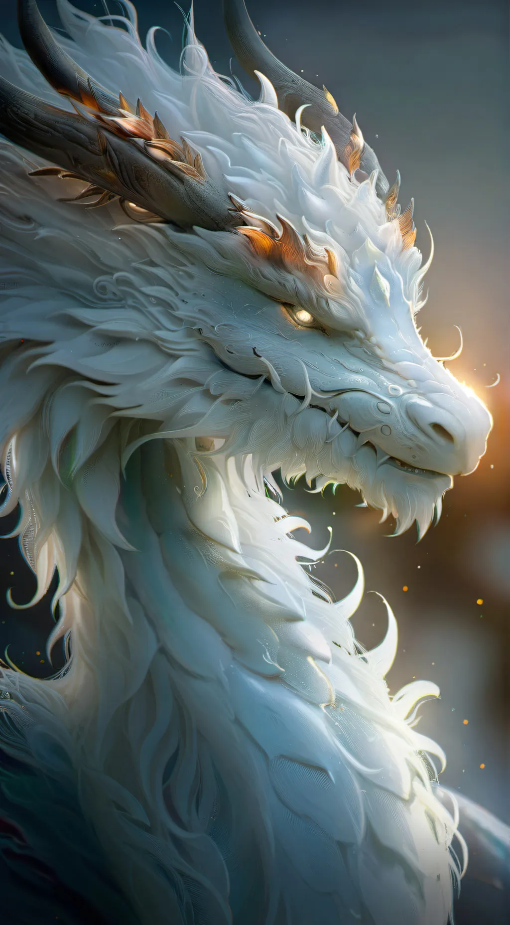 ai character: hybride dragon background