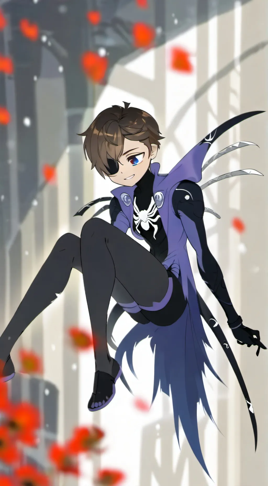 ai character: Tom spider hybrid background