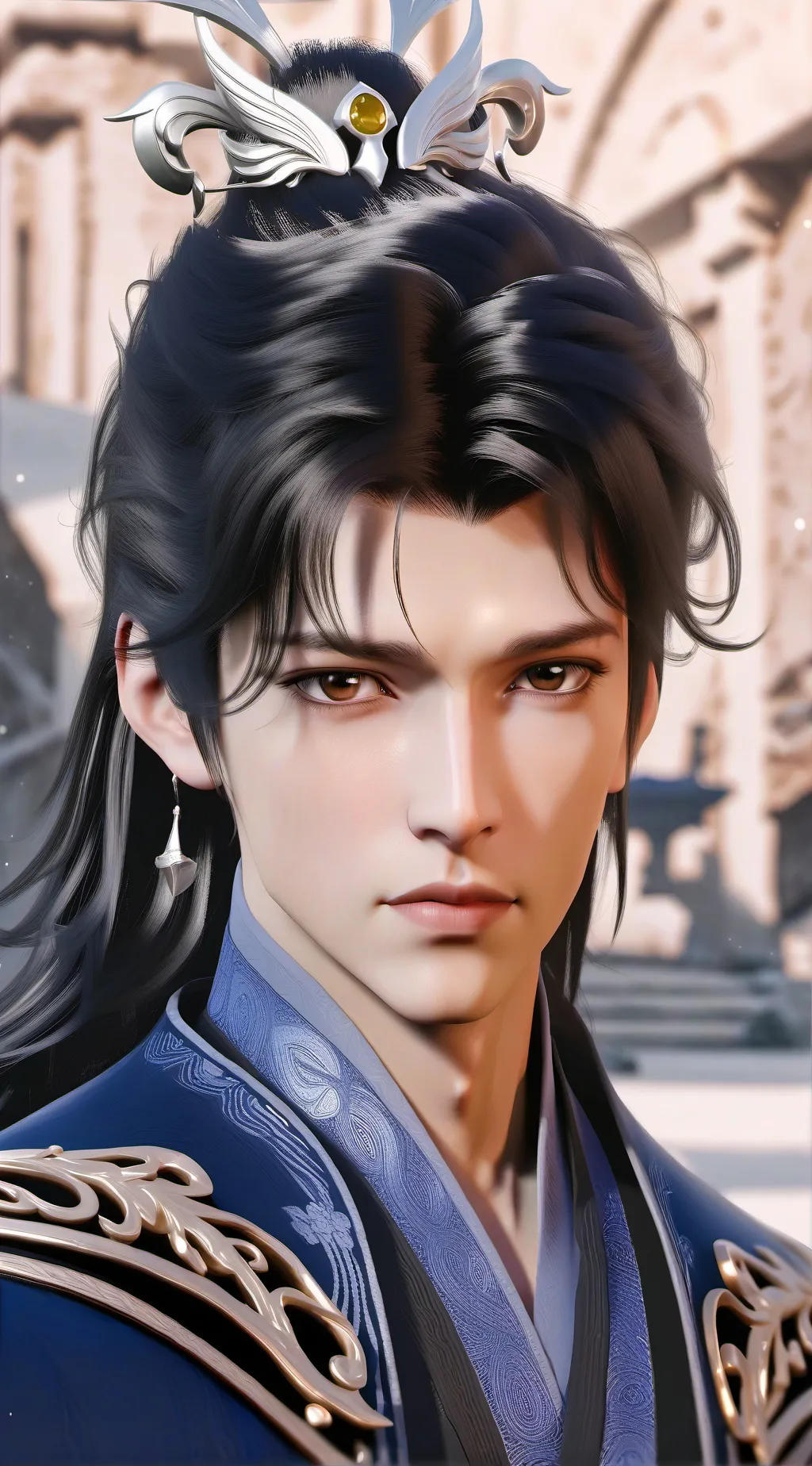 ai character: Lucas Bennett  background