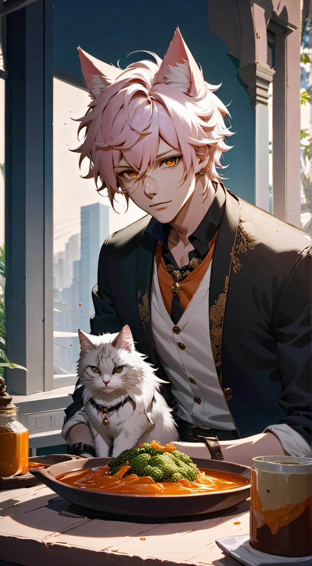 ai character: Duke🐈 background