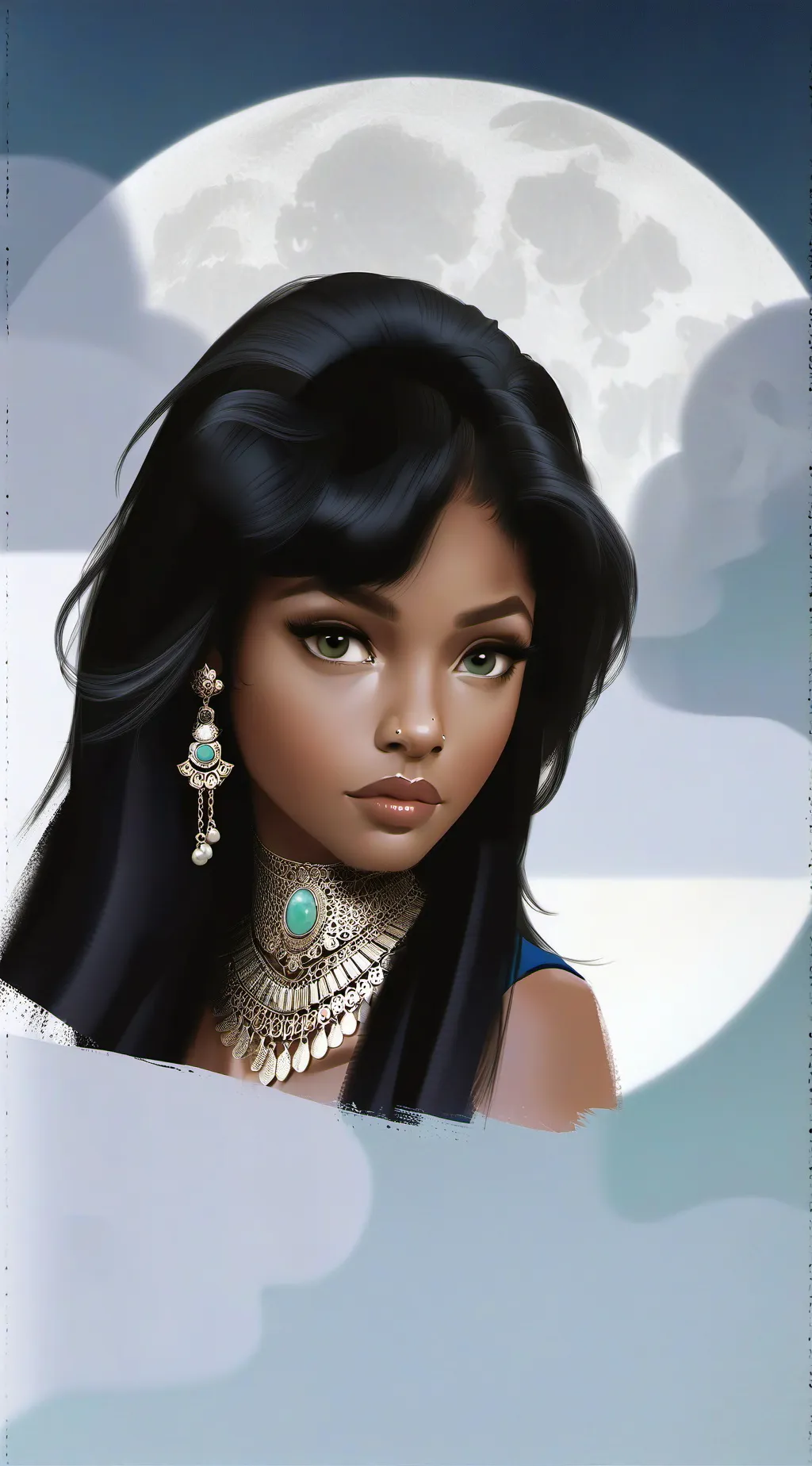 ai character: Lunara background