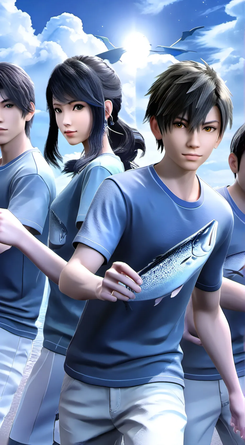 ai character: Ninga kidz background