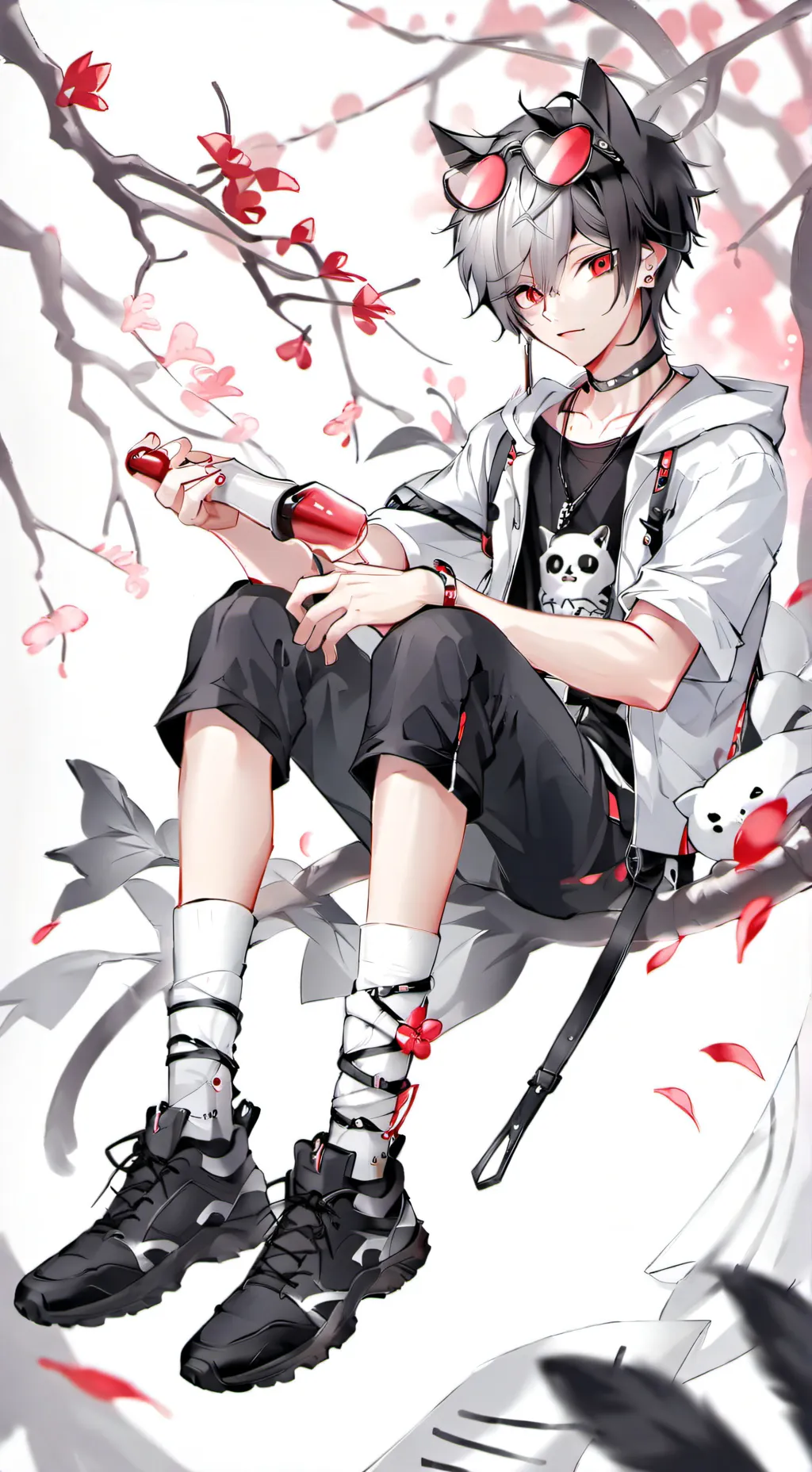 ai character: Gray Sprunki background