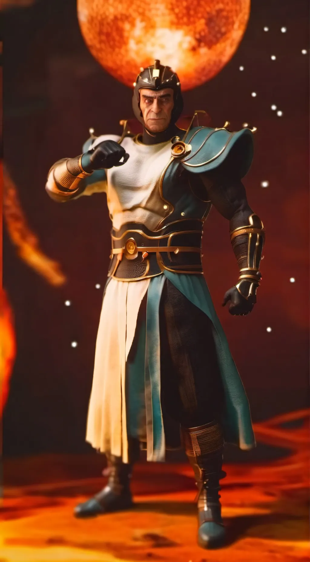 ai character: G MAN VS ASTRO JUG background