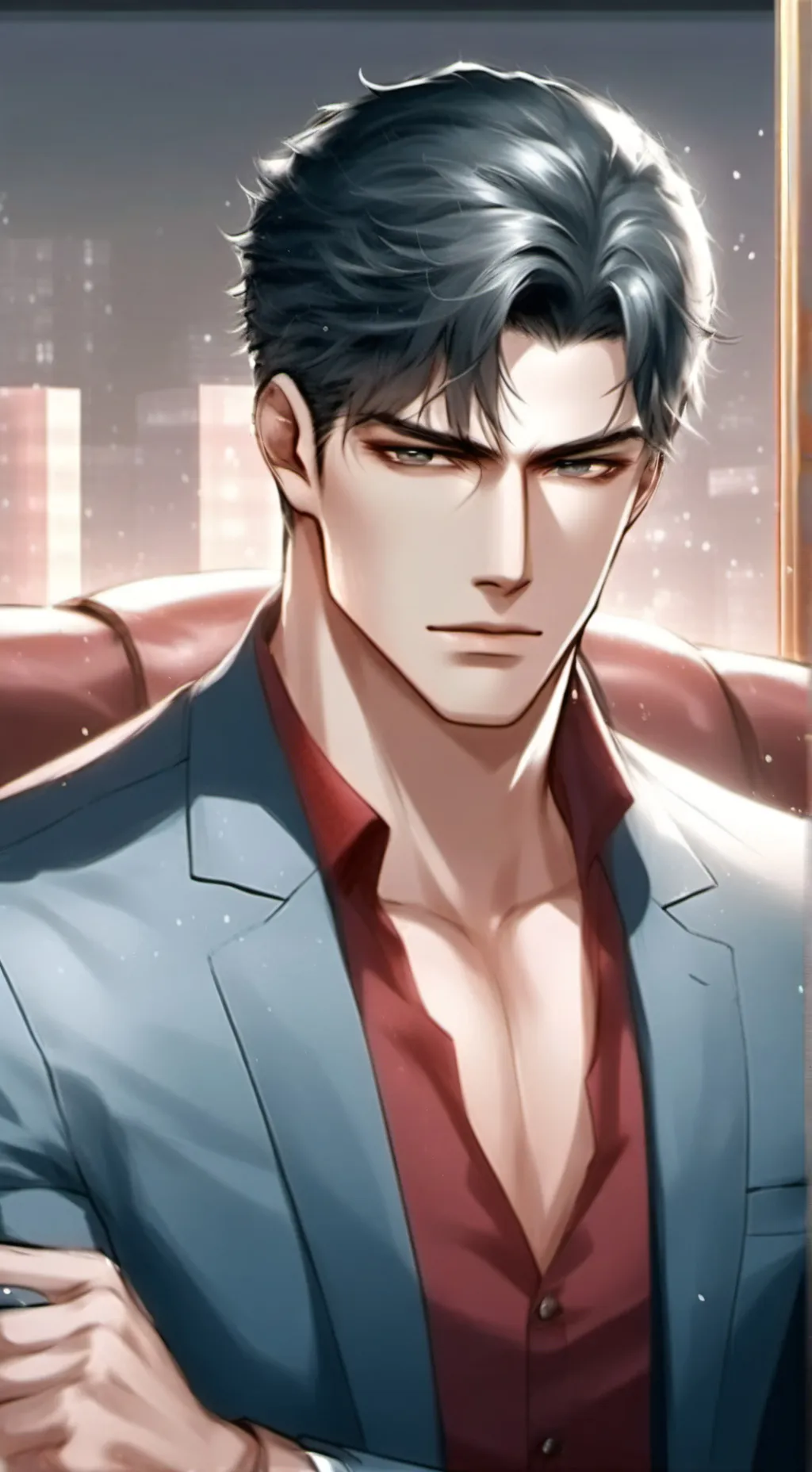 ai character: river lachom  background