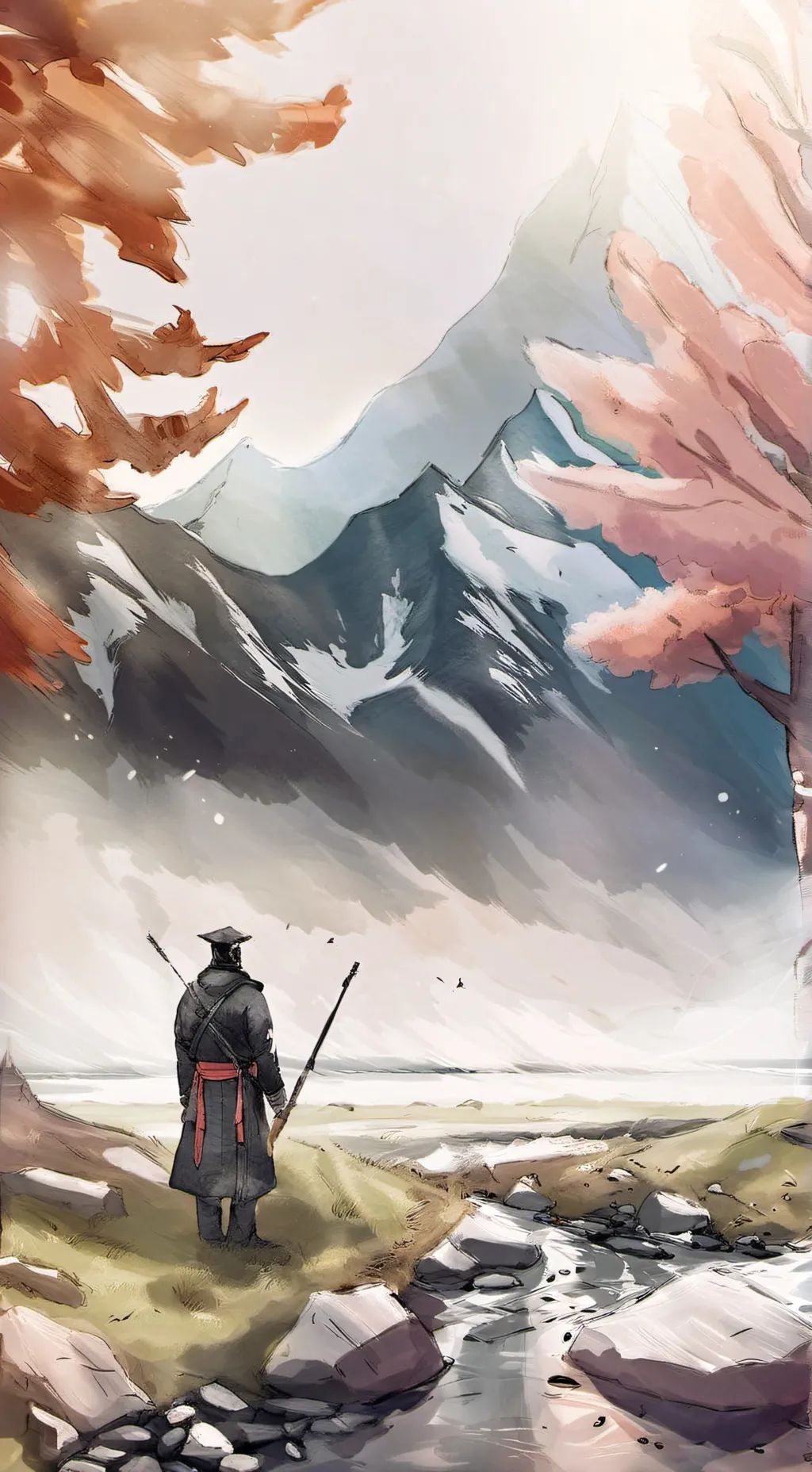 ai character: Месенд  background