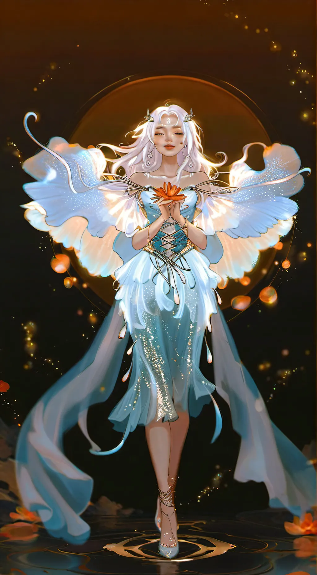 ai character: demon slayer  background