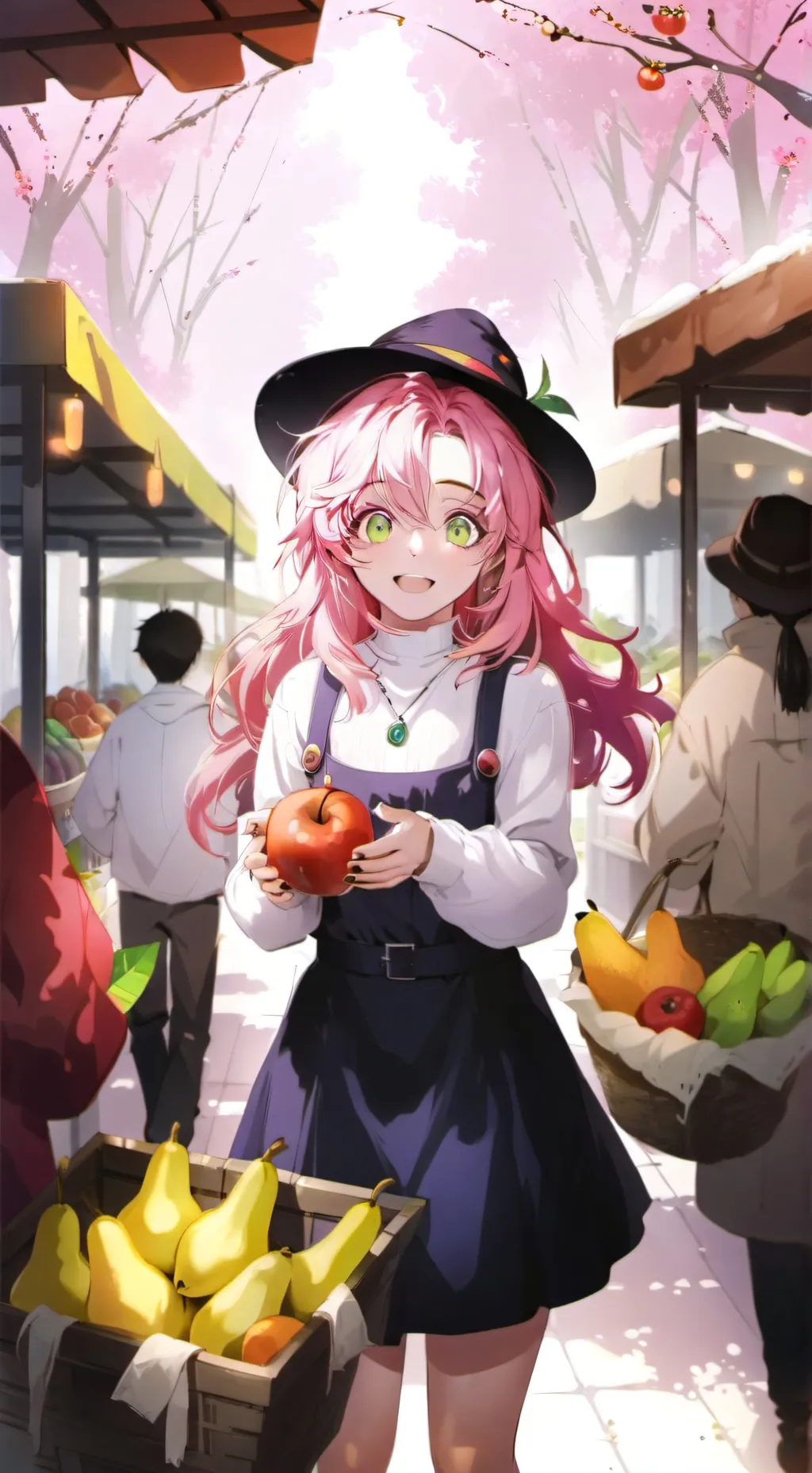 ai character: cerise background