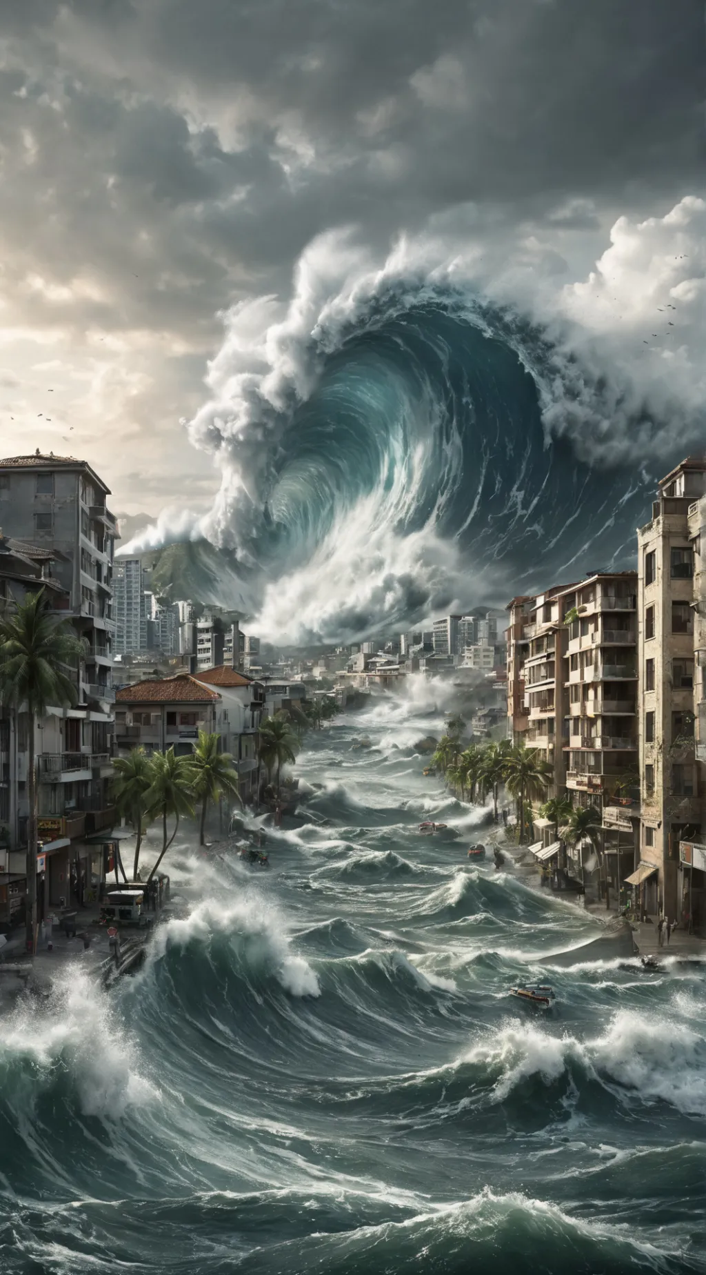 ai character: tsunami background