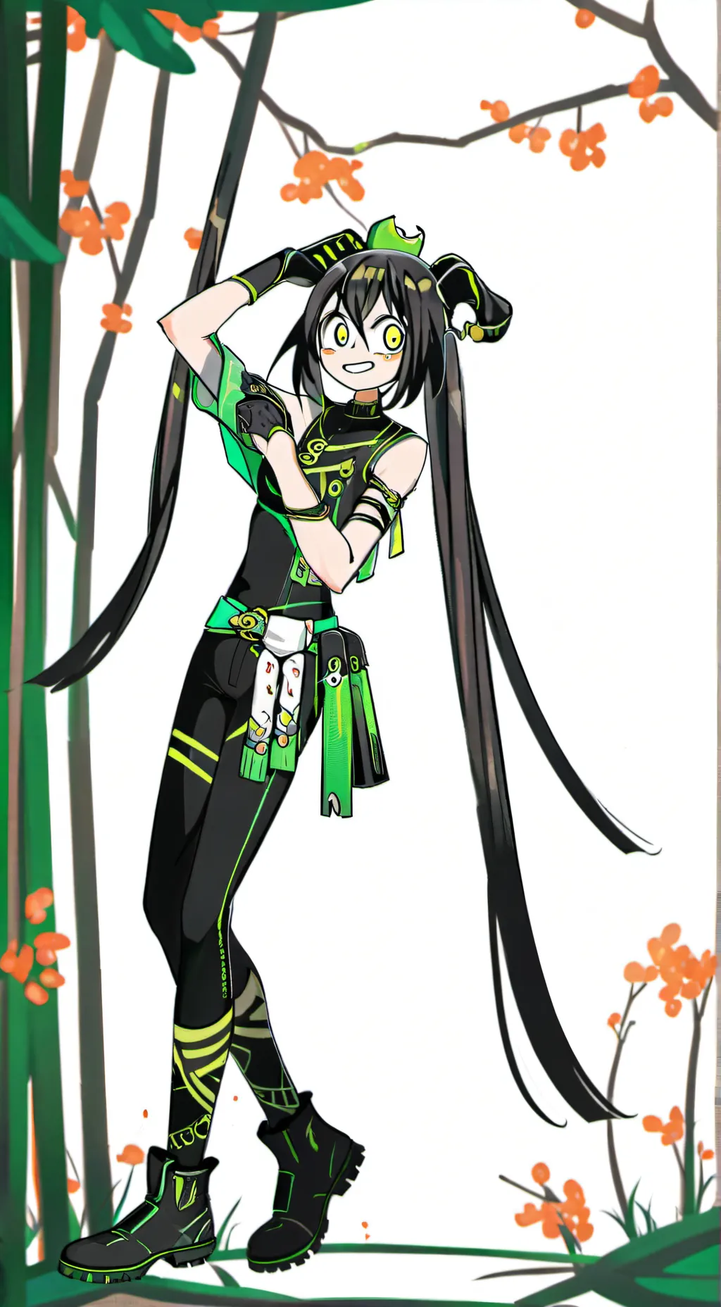 ai character: tsuyu  background