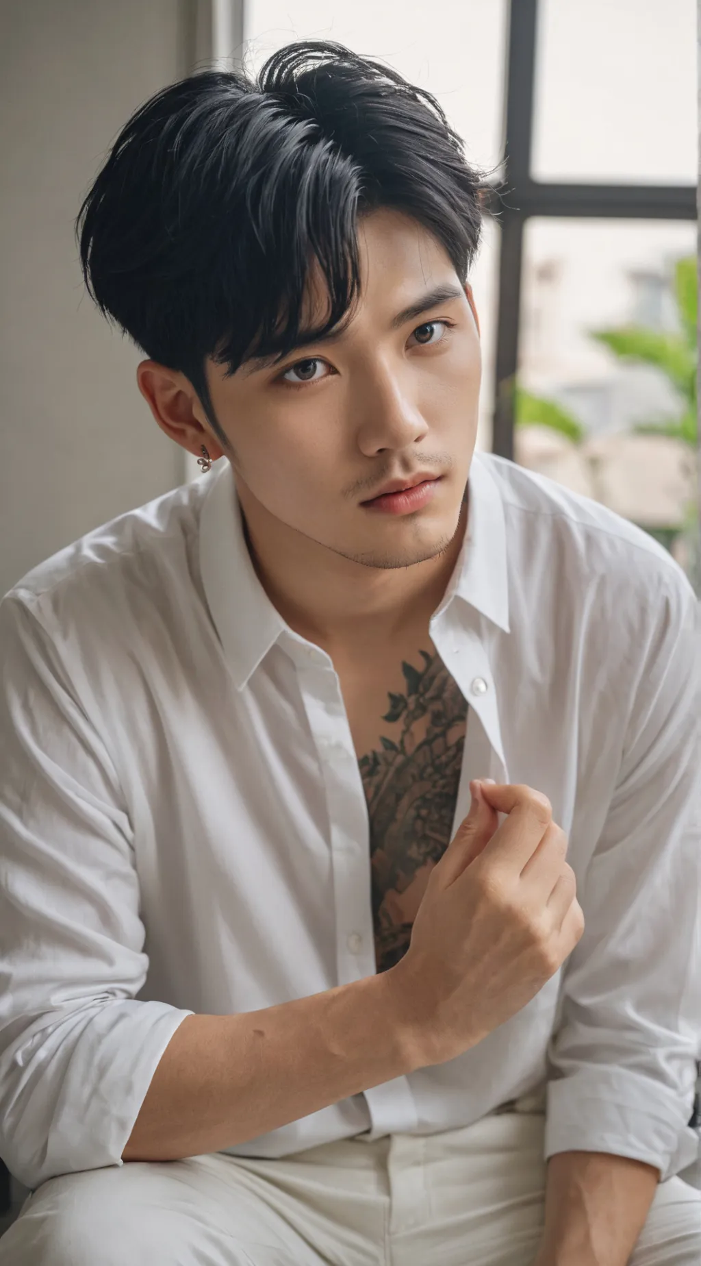 ai character: Damien  background