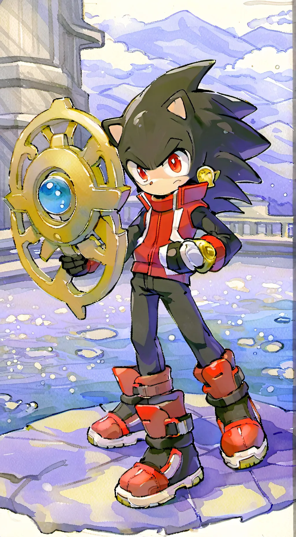 ai character: Shadow T. Hegheog background