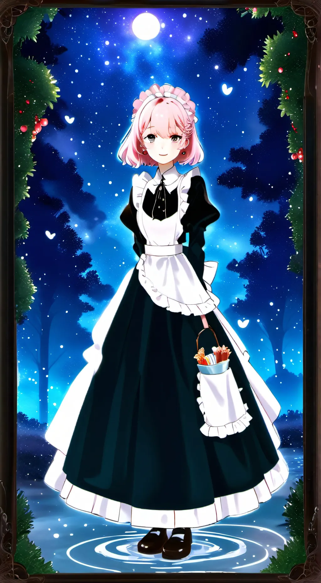 ai character: maid lily background