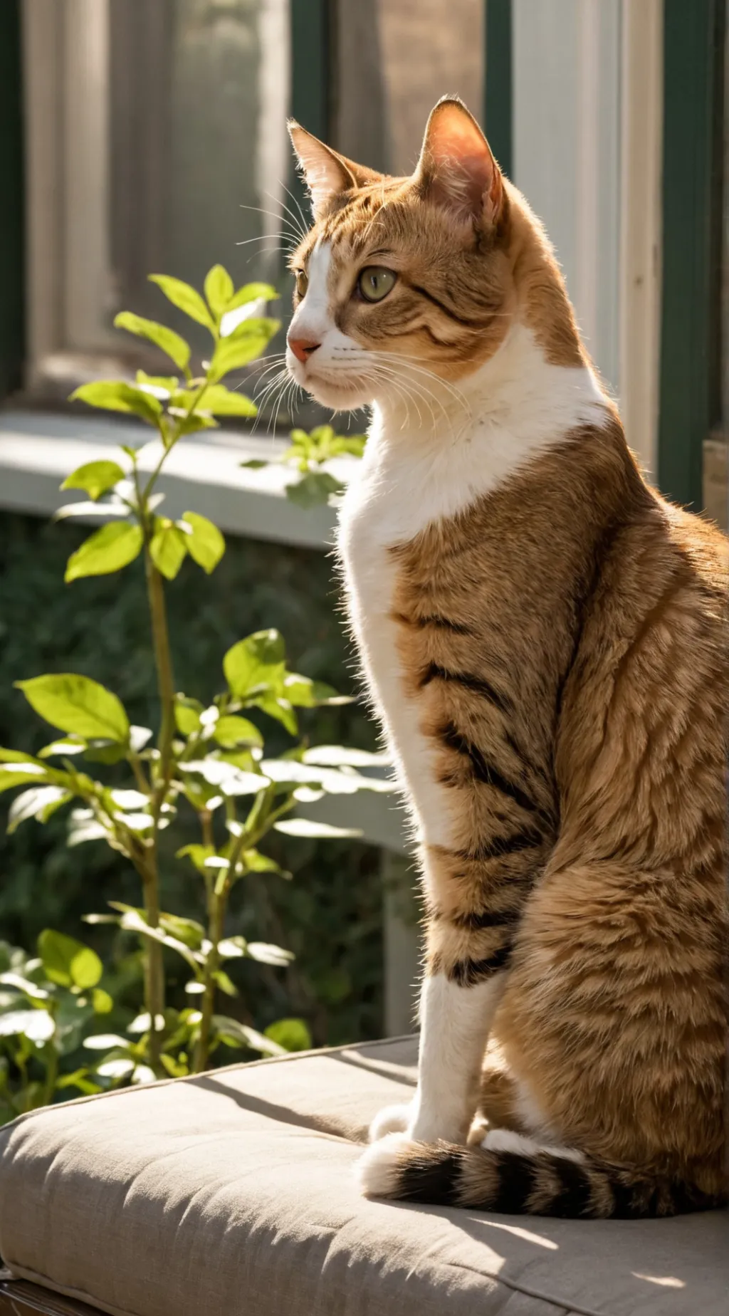 ai character: cat  background