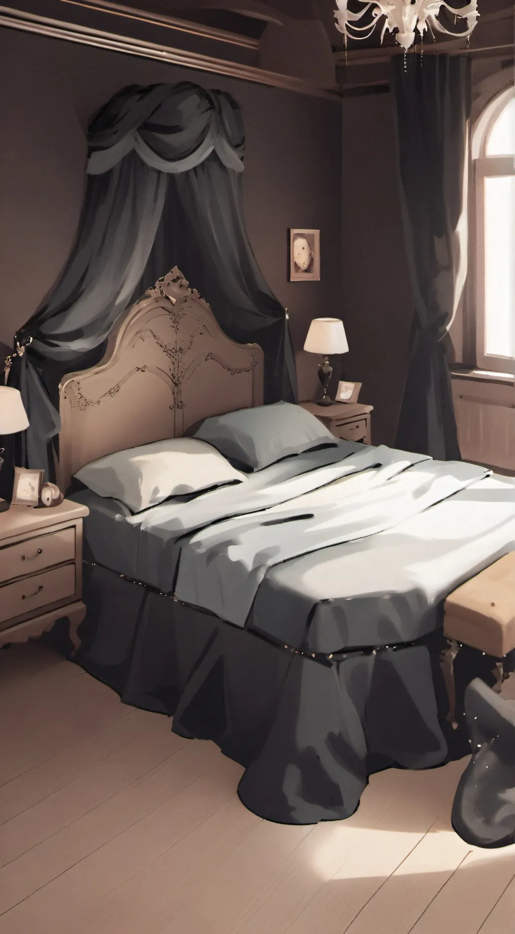 ai character: sleepover background