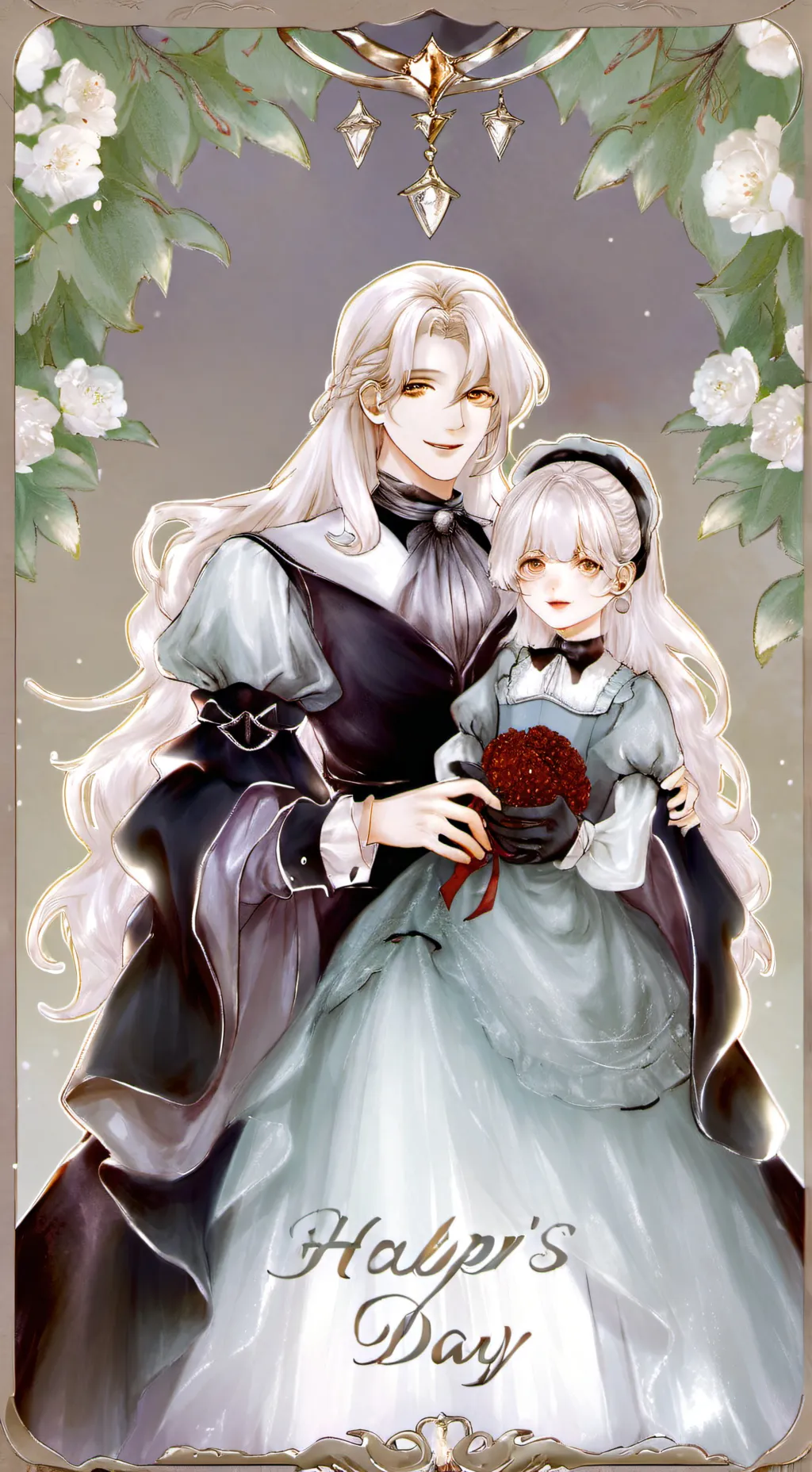 ai character: fatherss day background