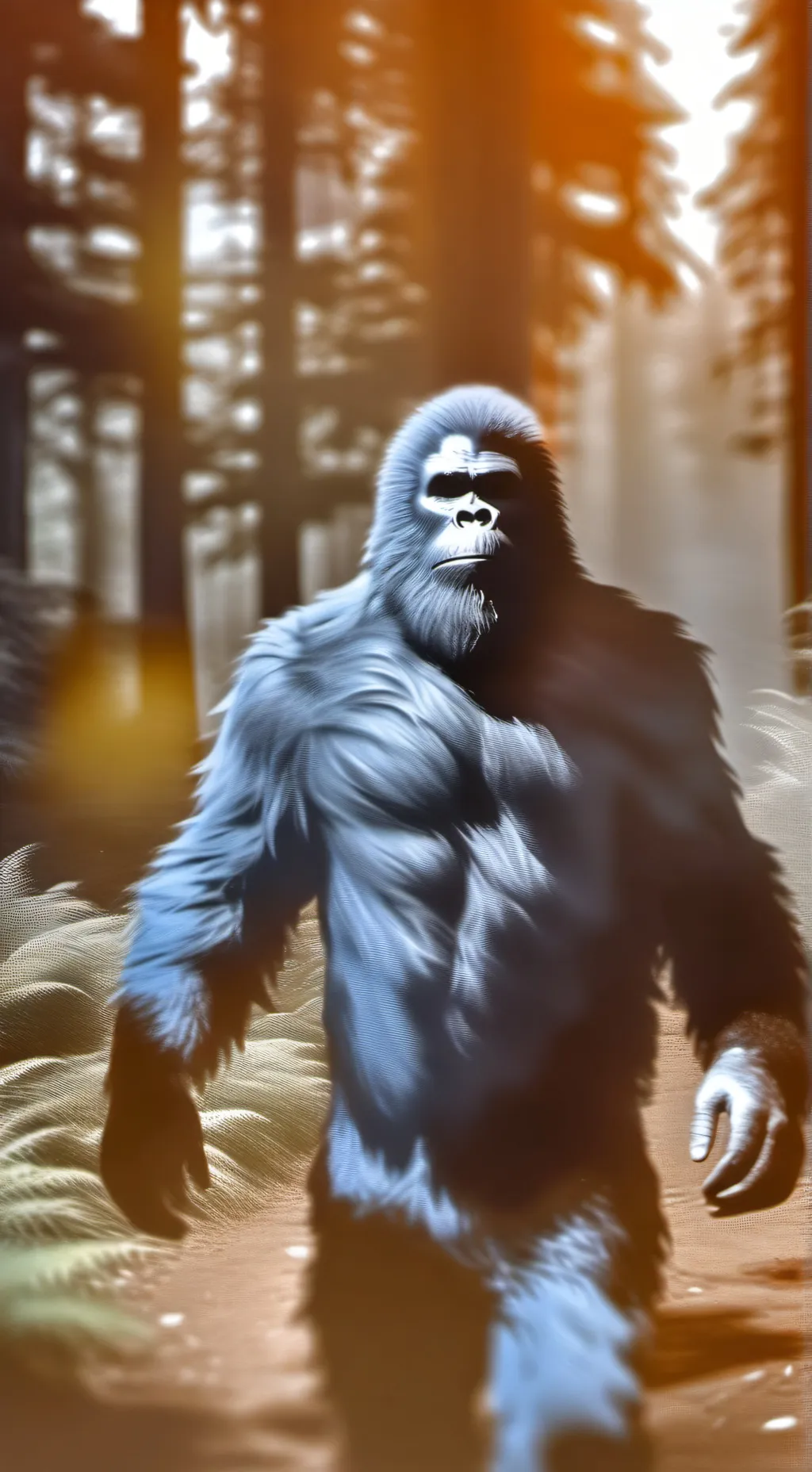 ai character: Bigfoot vlog background
