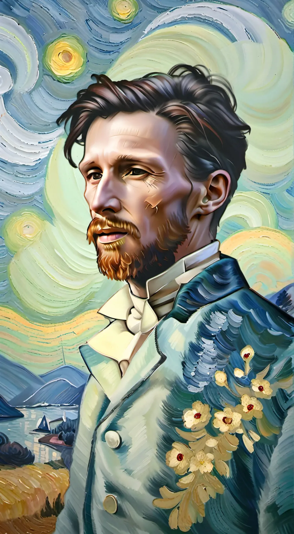 ai character: здаров background