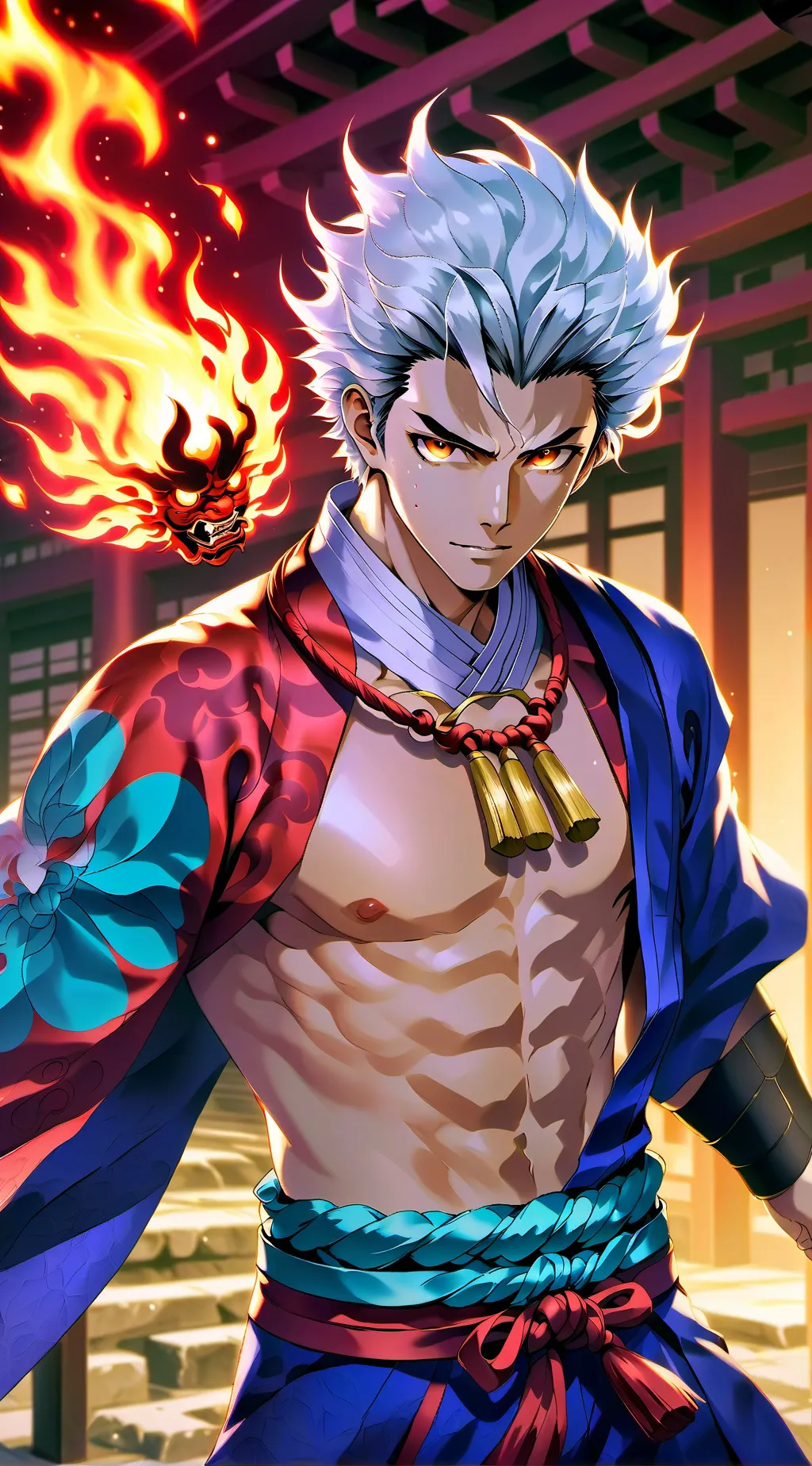 ai character: Rengoku Kyojuro background