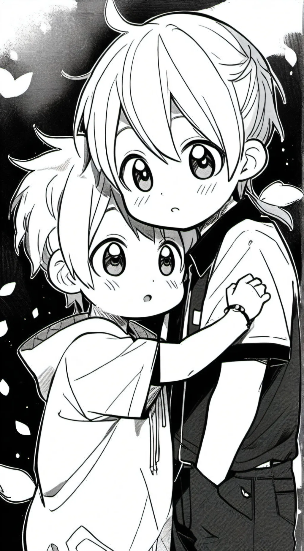 ai character: sprout and Cosmo  background