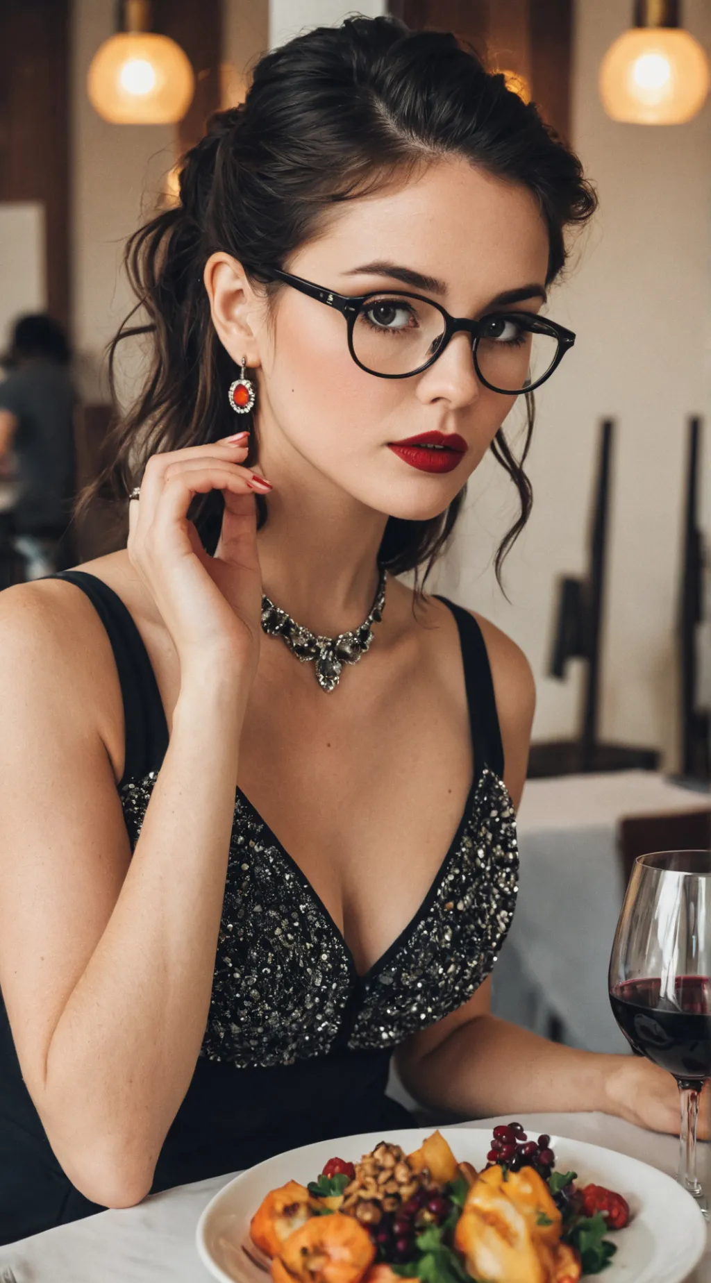 ai character: Pauline  camarade  background