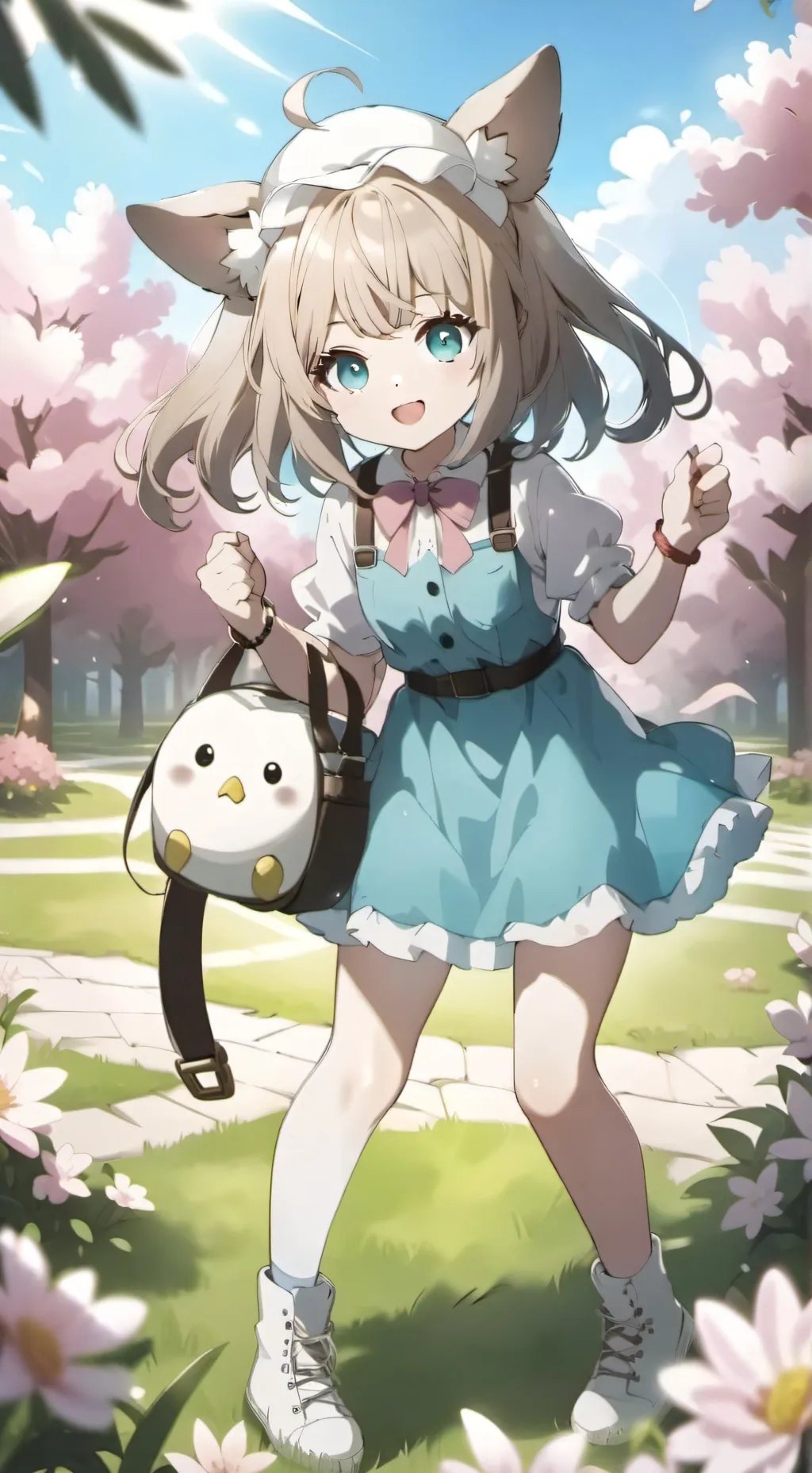 ai character: random girl background