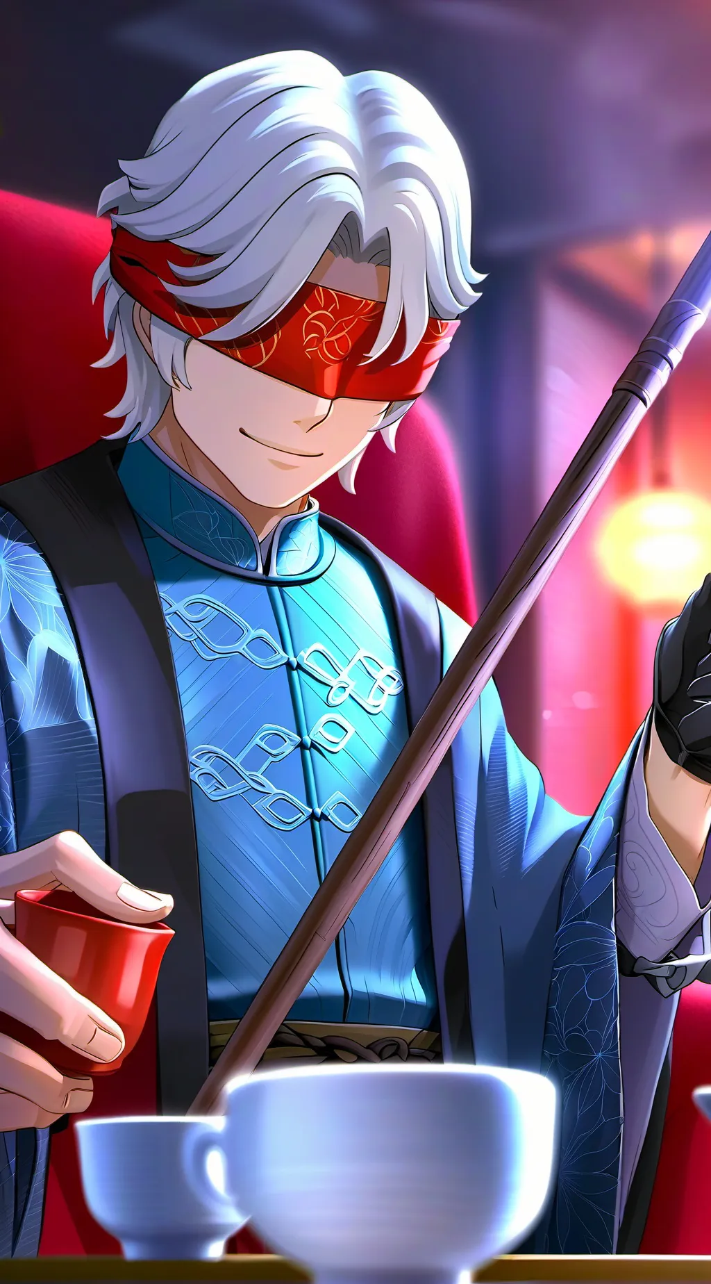 ai character: El Ciego background