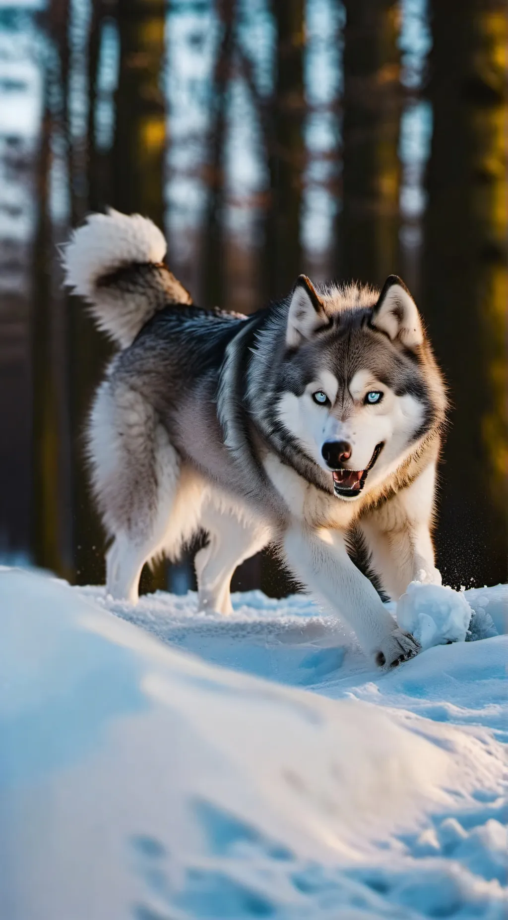 ai character: husky skz! background