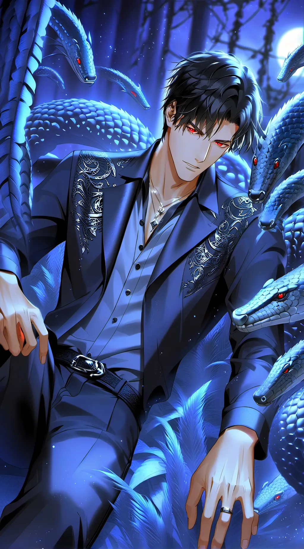 ai character: Evan Reynolds  background