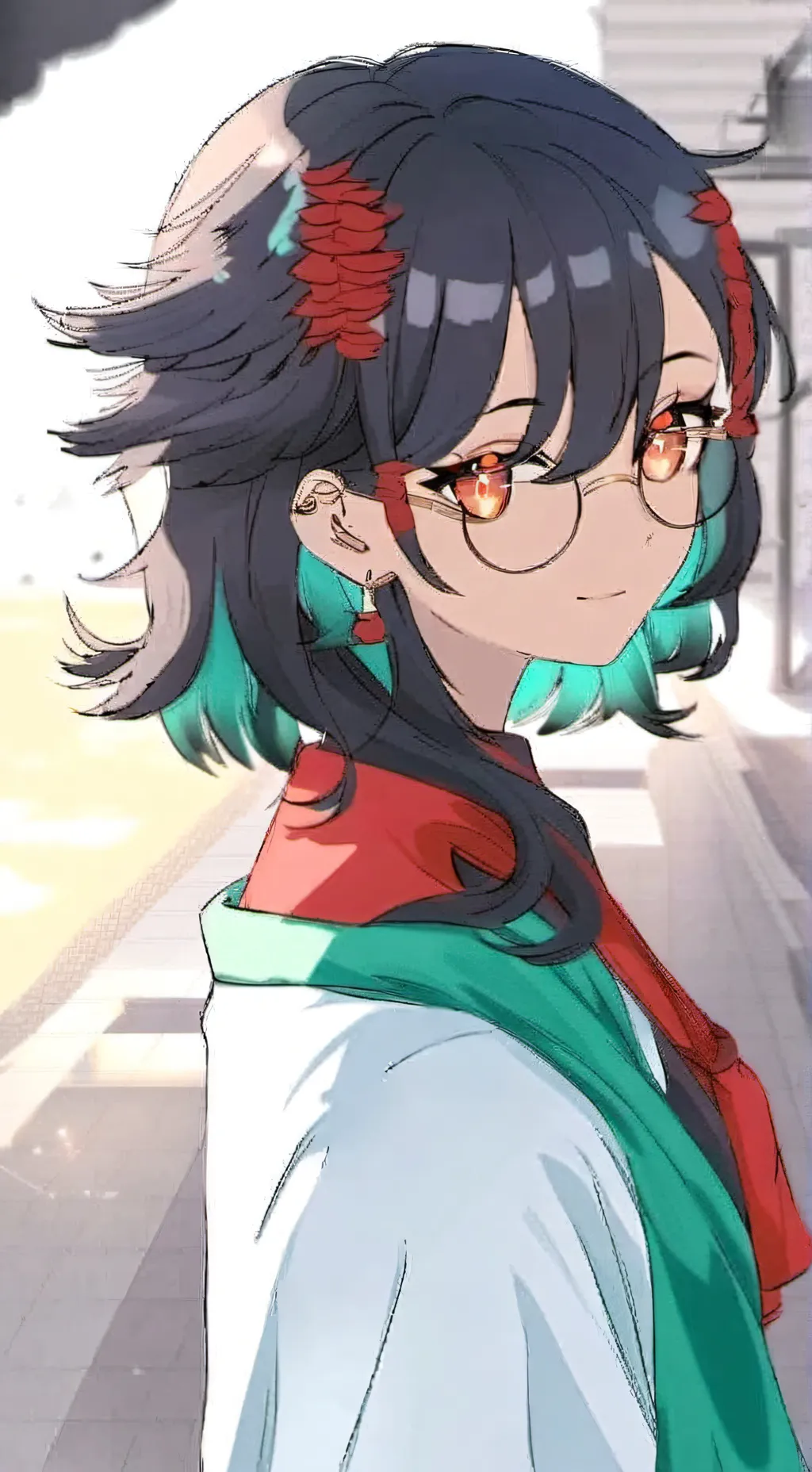 ai character: Rose background