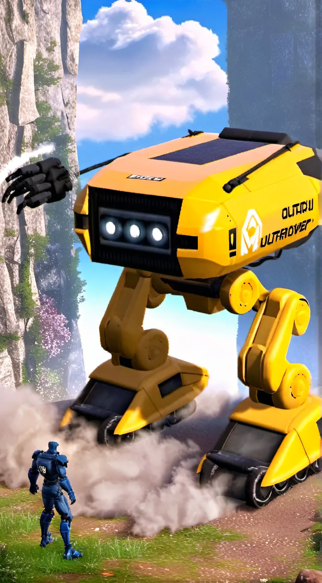 ai character: 1000THR EARTHMOVER background