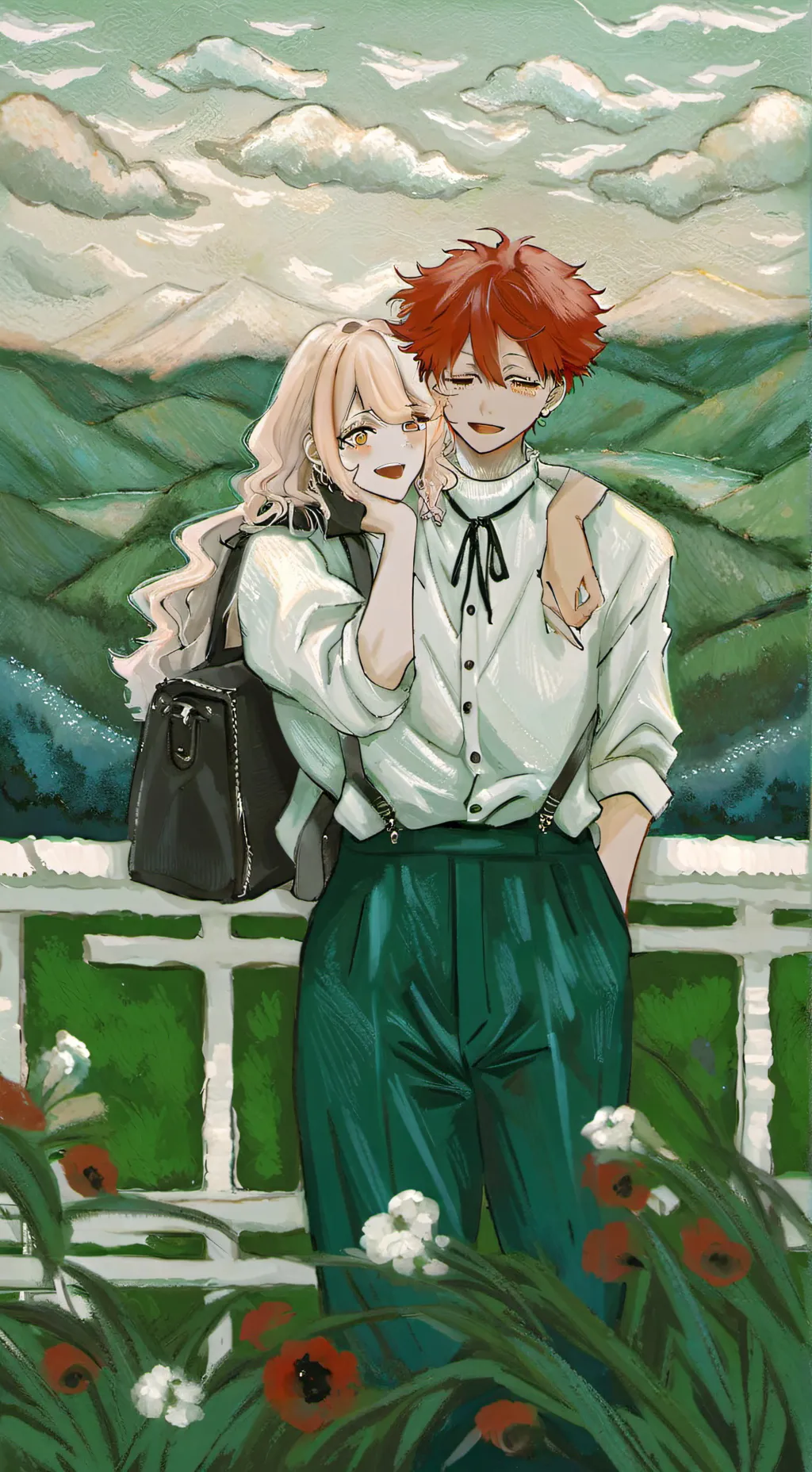 ai character: kirishima  background