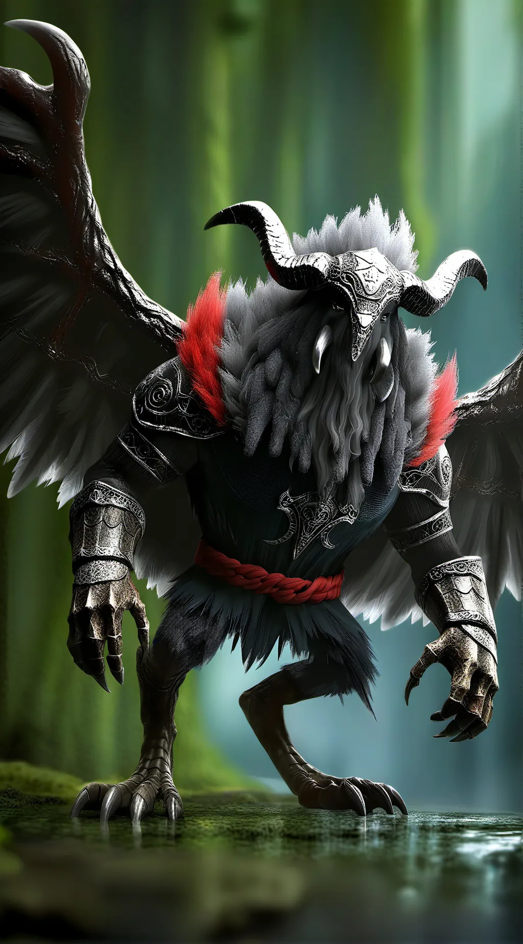 ai character: ᑕOᗰᒪᑕ background